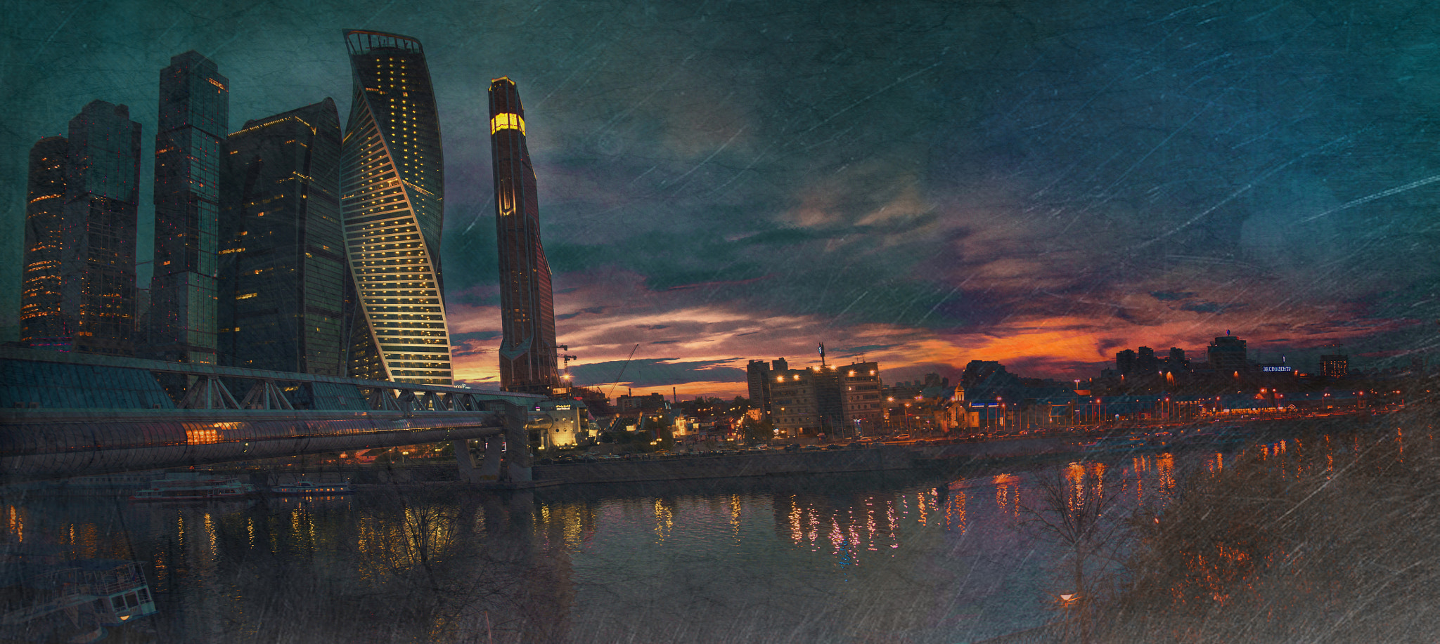 Nikon D600 + Sigma 24-70mm F2.8 EX DG Macro sample photo. Moscow river photography