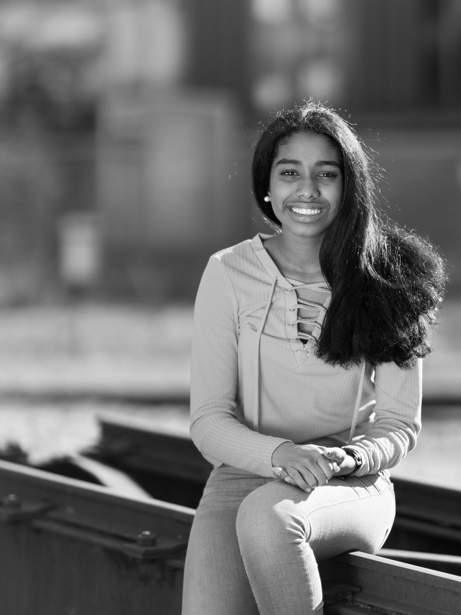 Sony Sonnar T* 135mm F1.8 ZA sample photo. Chanell in black and white photography