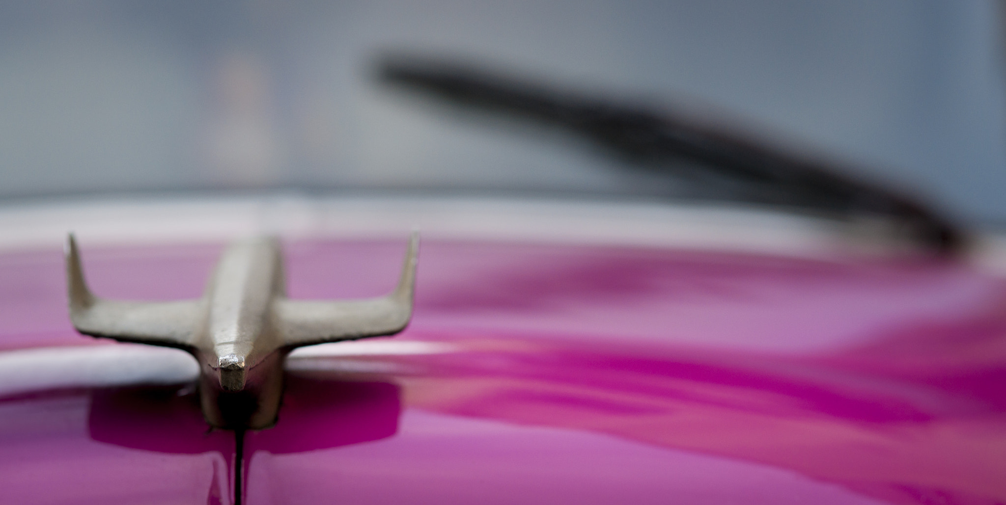 Sony Sonnar T* 135mm F1.8 ZA sample photo. Hood ornament, old chevy photography