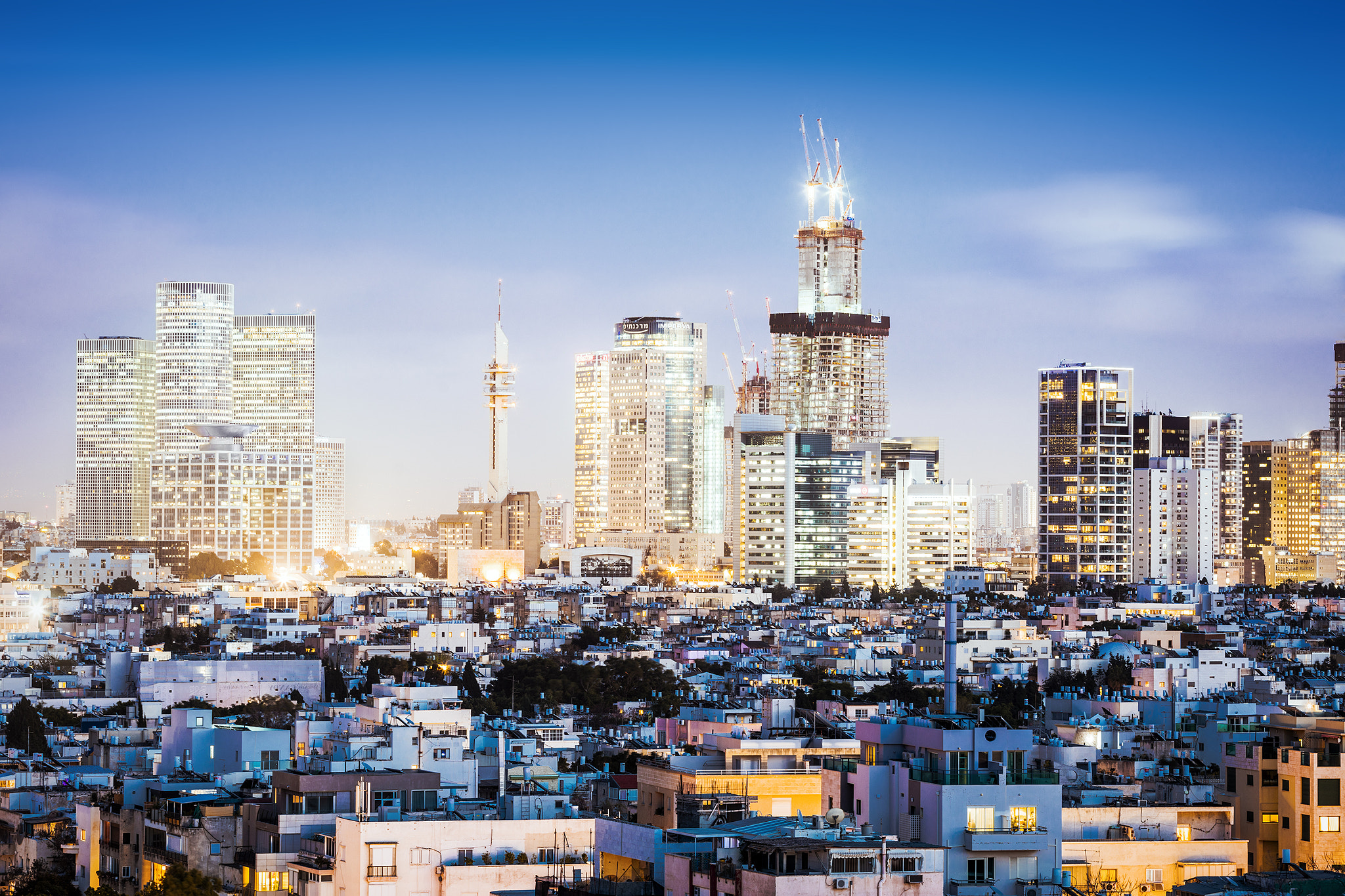 Canon EOS 5DS R + Canon EF 70-200mm F4L USM sample photo. Tel aviv skyline ii photography