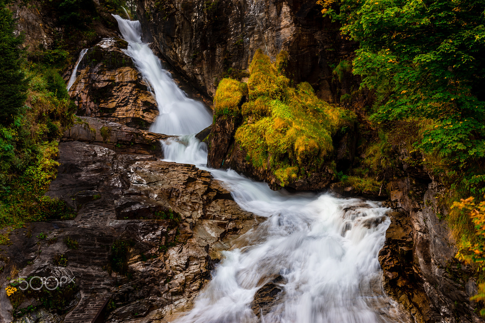 Sigma 50mm F1.4 EX DG HSM sample photo. Waterfall in bad gastein photography