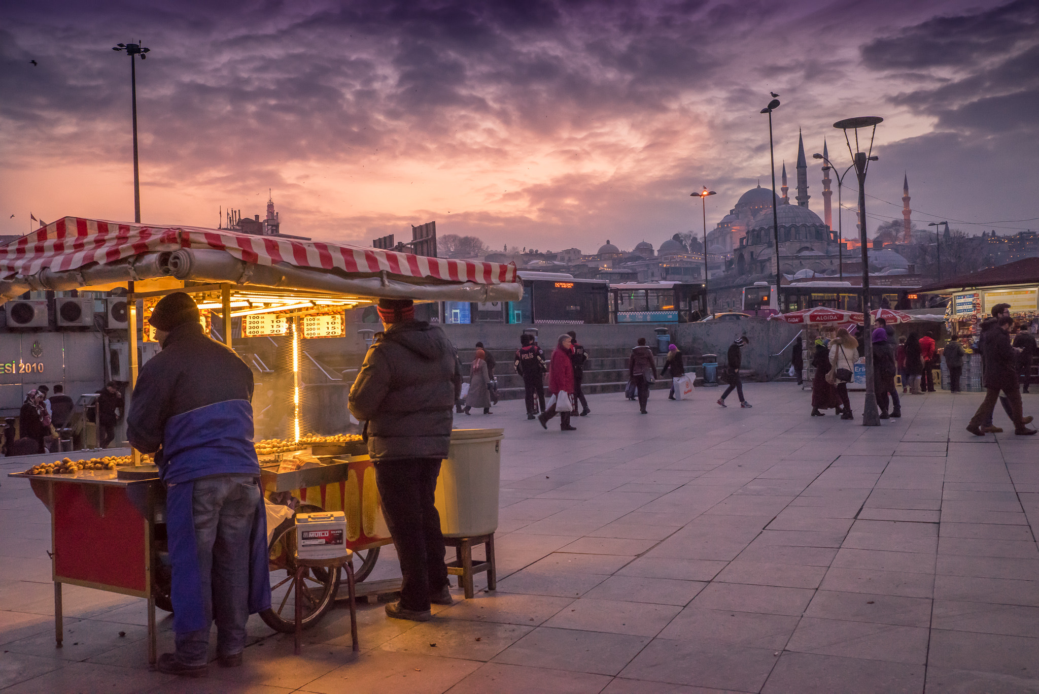 Sony a7R + E 35mm F2 sample photo. Lovely sunset in istanbul photography