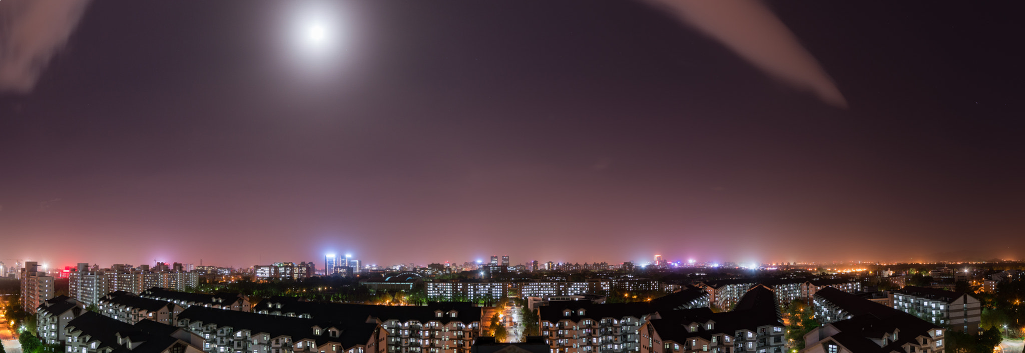 Nikon D3200 + Samyang 14mm F2.8 ED AS IF UMC sample photo. Night view of tsinghua university photography