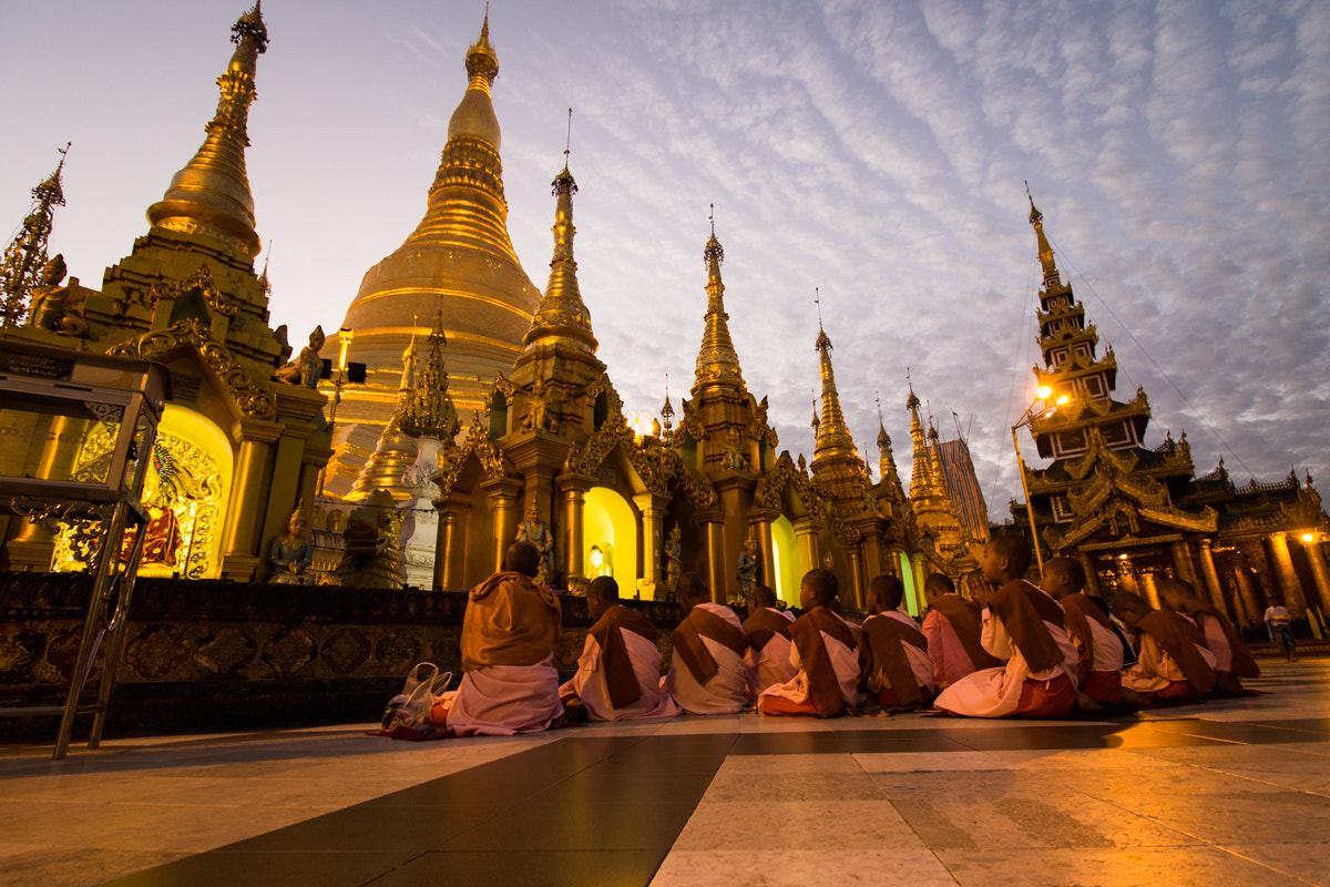 Canon EF-S 10-18mm F4.5–5.6 IS STM sample photo. Shwedagon pagoda, yangon photography
