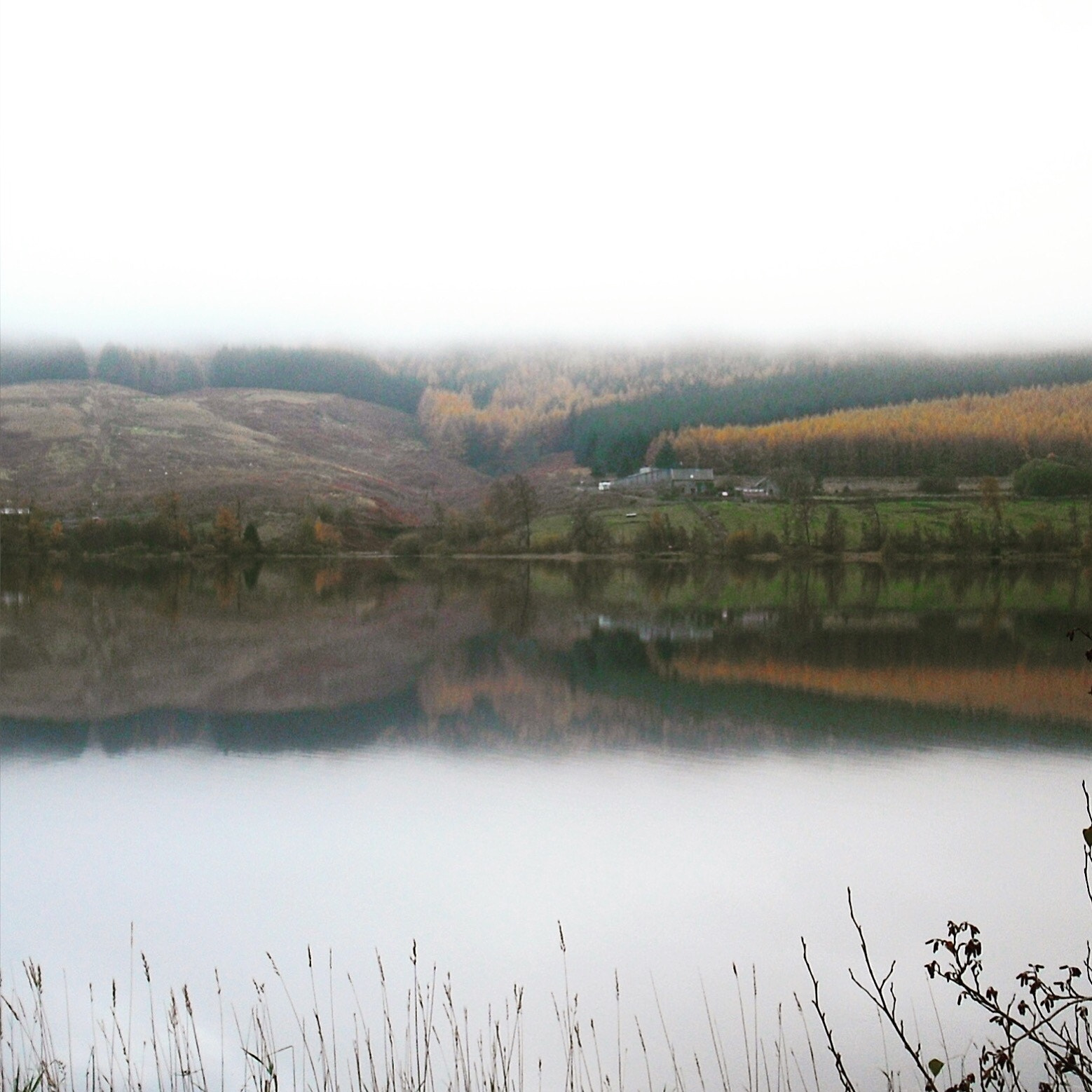 Fujifilm FinePix J10 sample photo. Low cloud over catcleugh reservoir, just south of the english - scottish border photography