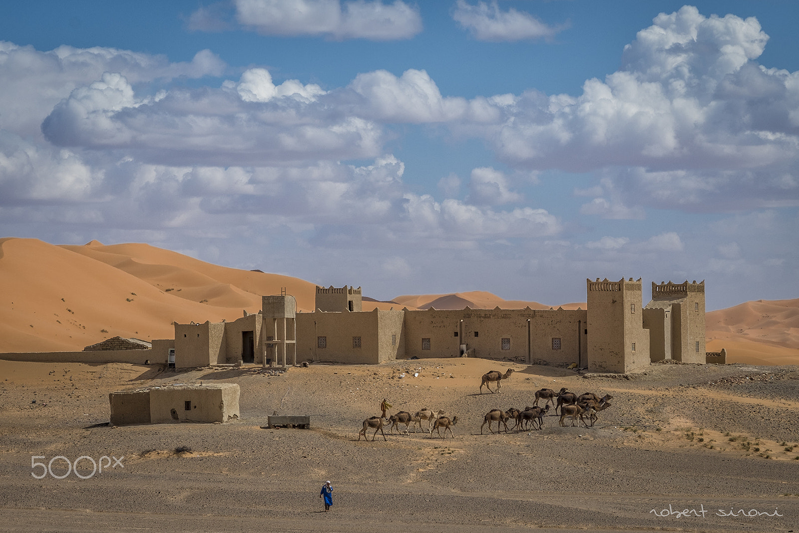 Fujifilm X-Pro1 + Fujifilm XF 50-140mm F2.8 R LM OIS WR sample photo. Merzouga kasbah photography