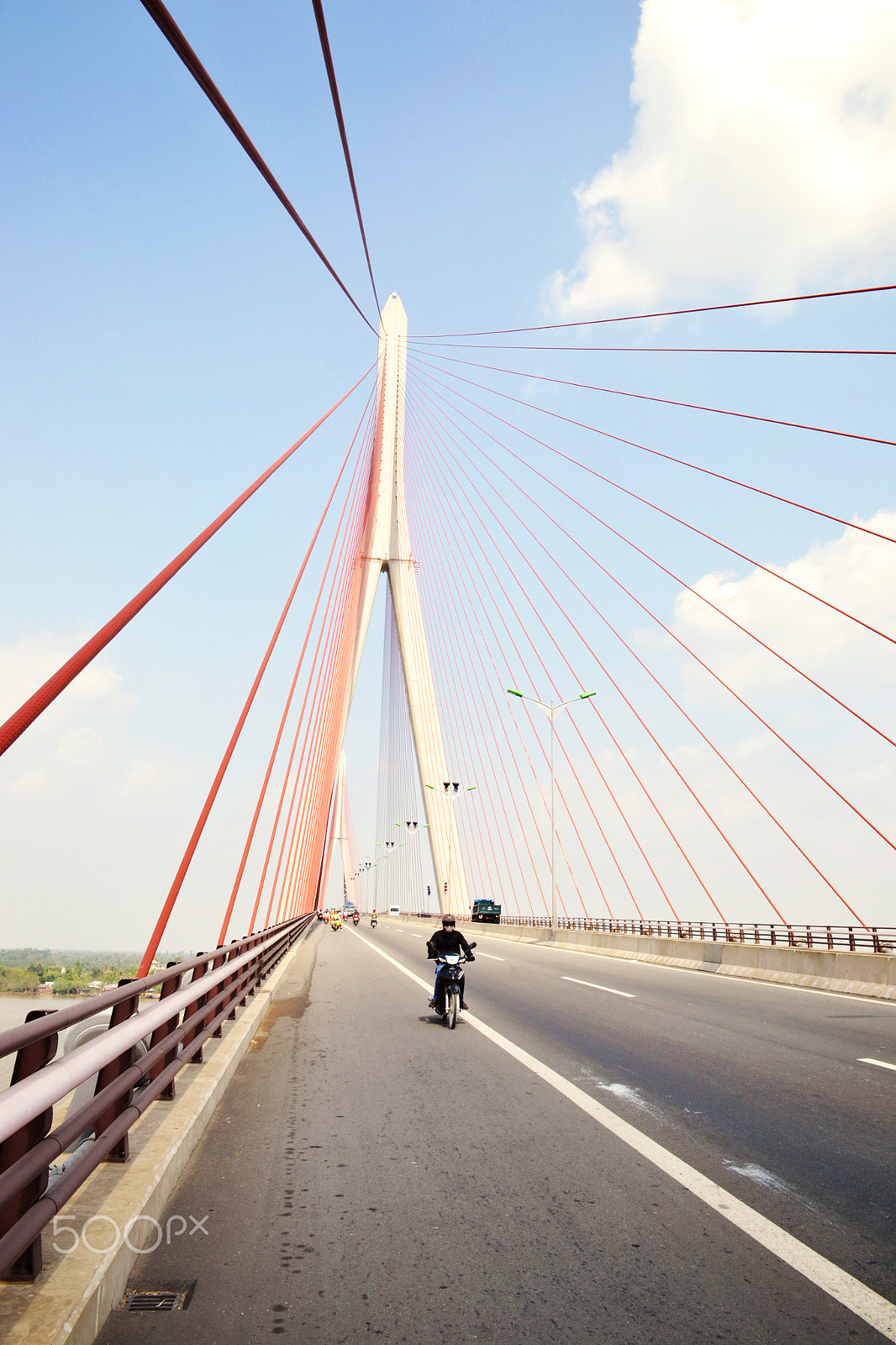Nikon AF-S Nikkor 500mm F4D ED-IF II sample photo. Can tho bridge - vietnam photography