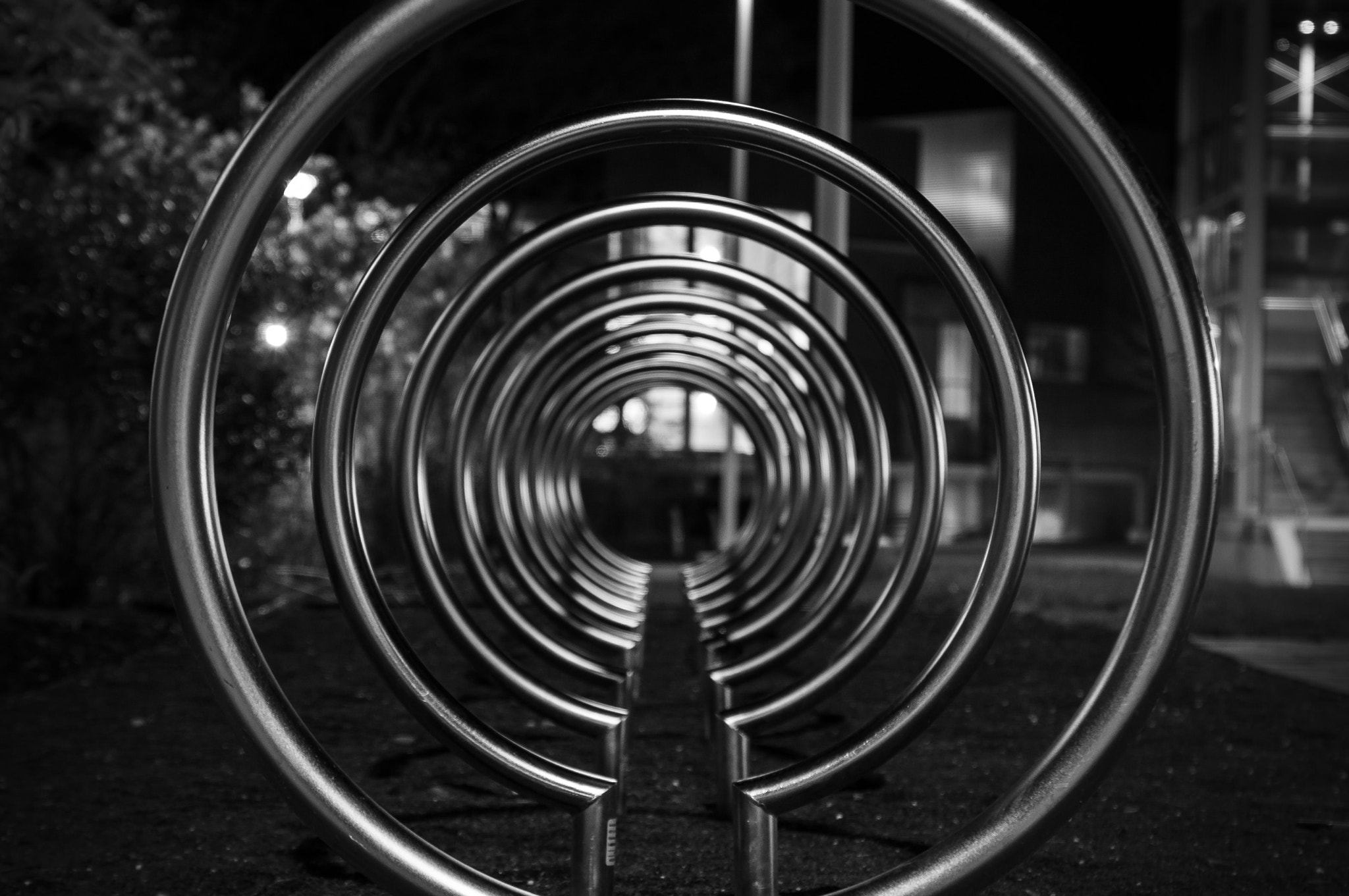 Sony SLT-A37 + Sony DT 16-50mm F2.8 SSM sample photo. Bike rack abstract 1 photography