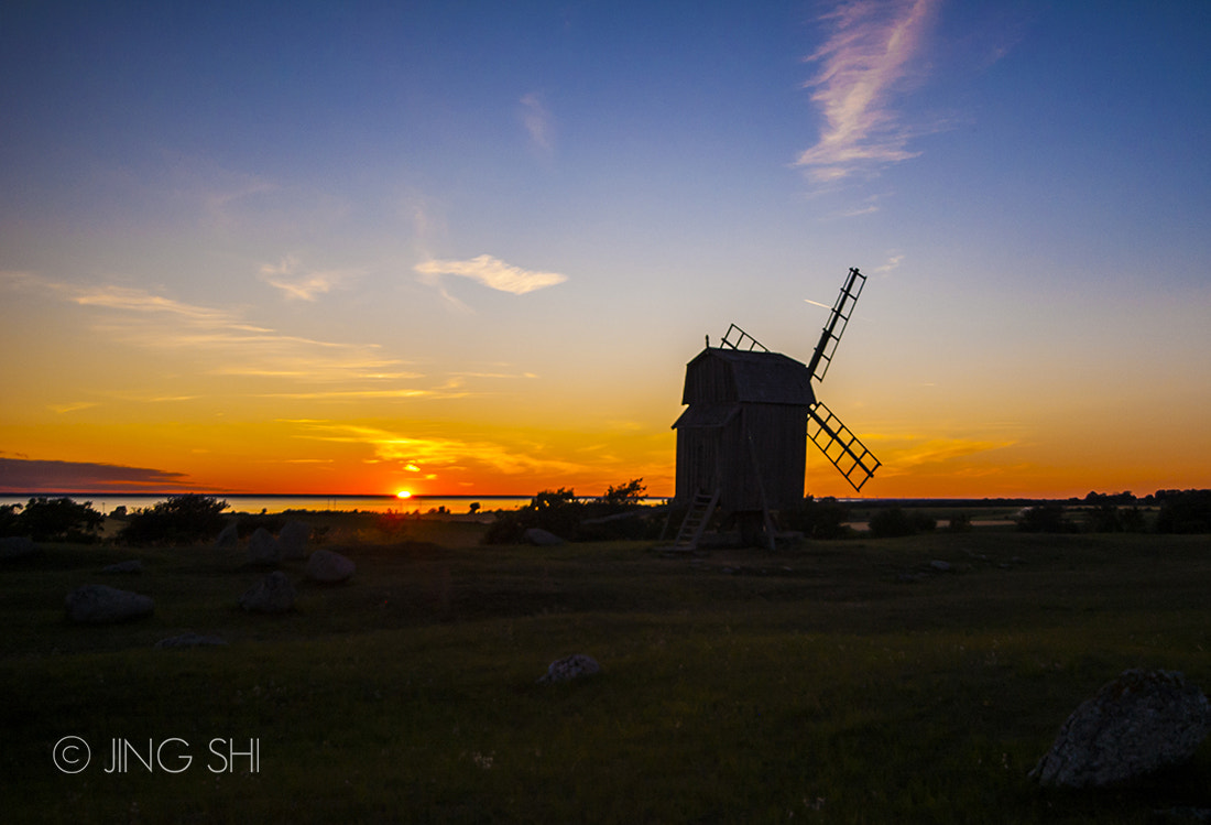 Nikon D50 sample photo. Scandinavian sunset photography