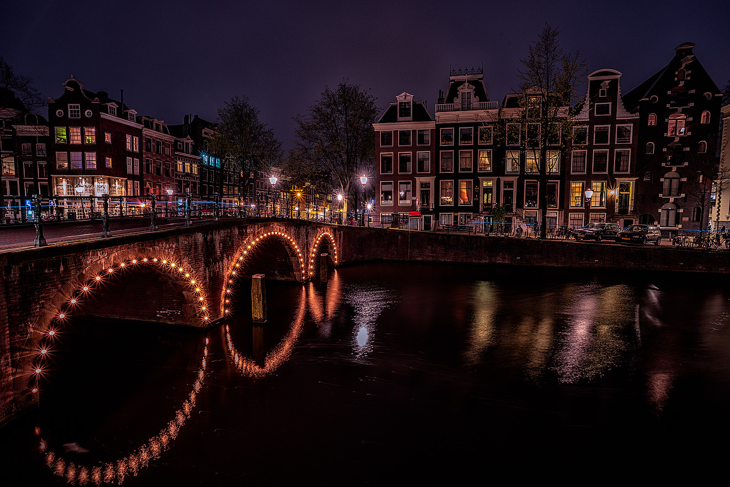 AF Nikkor 18mm f/2.8D sample photo. Amsterdam night  photography