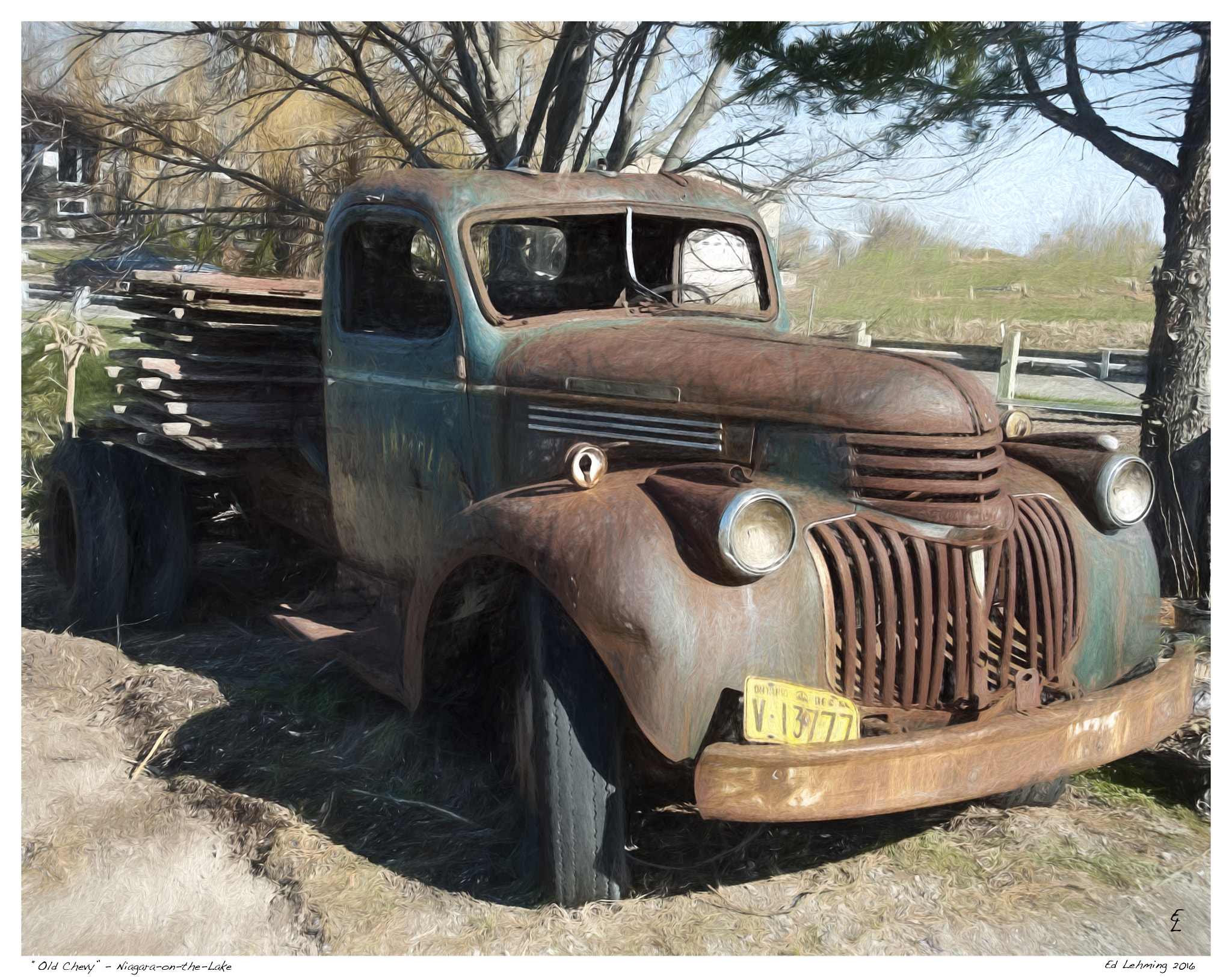 Nikon D200 sample photo. "old chevy"- niagara-on-the-lake photography