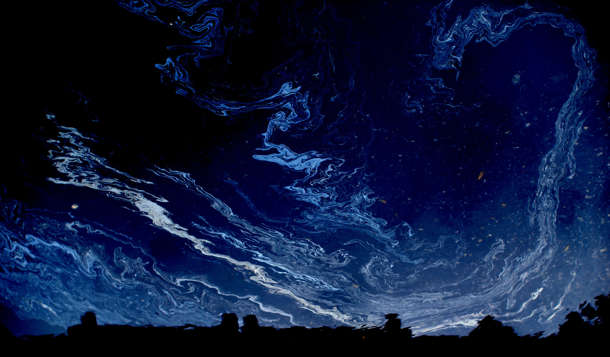 Nikon D80 + Sigma 30mm F1.4 EX DC HSM sample photo. Universe in a puddle photography