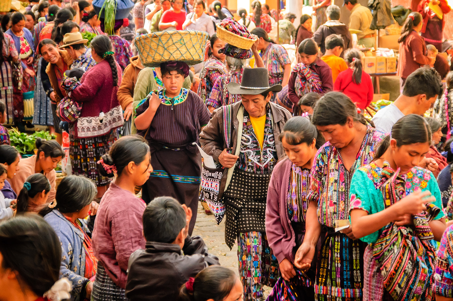 Nikon D70 sample photo. Market day in sololá, guatemala photography