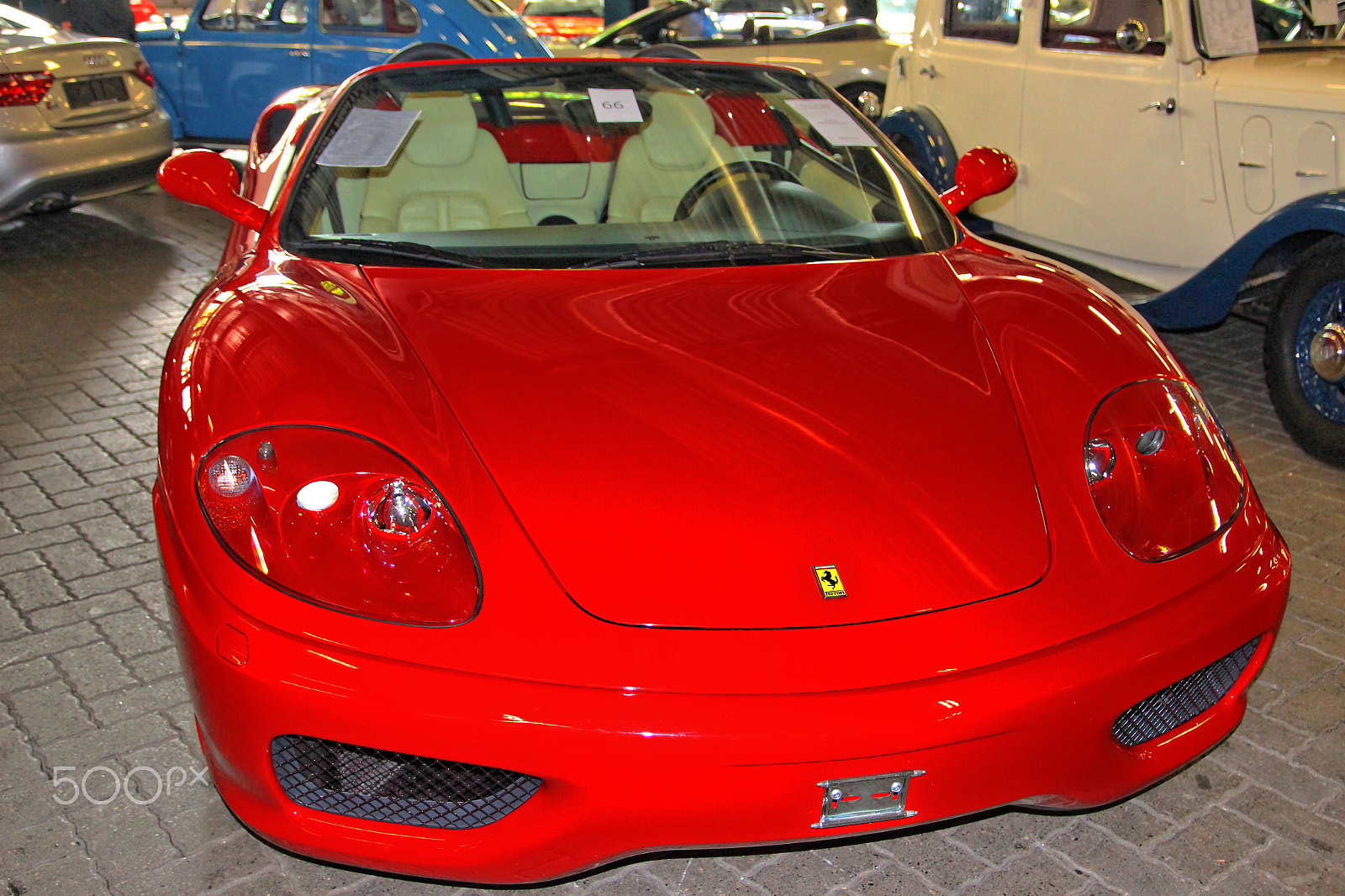 Canon EOS 650D (EOS Rebel T4i / EOS Kiss X6i) + Canon EF 500mm F4L IS USM sample photo. Ferrari modena cabriolet photography