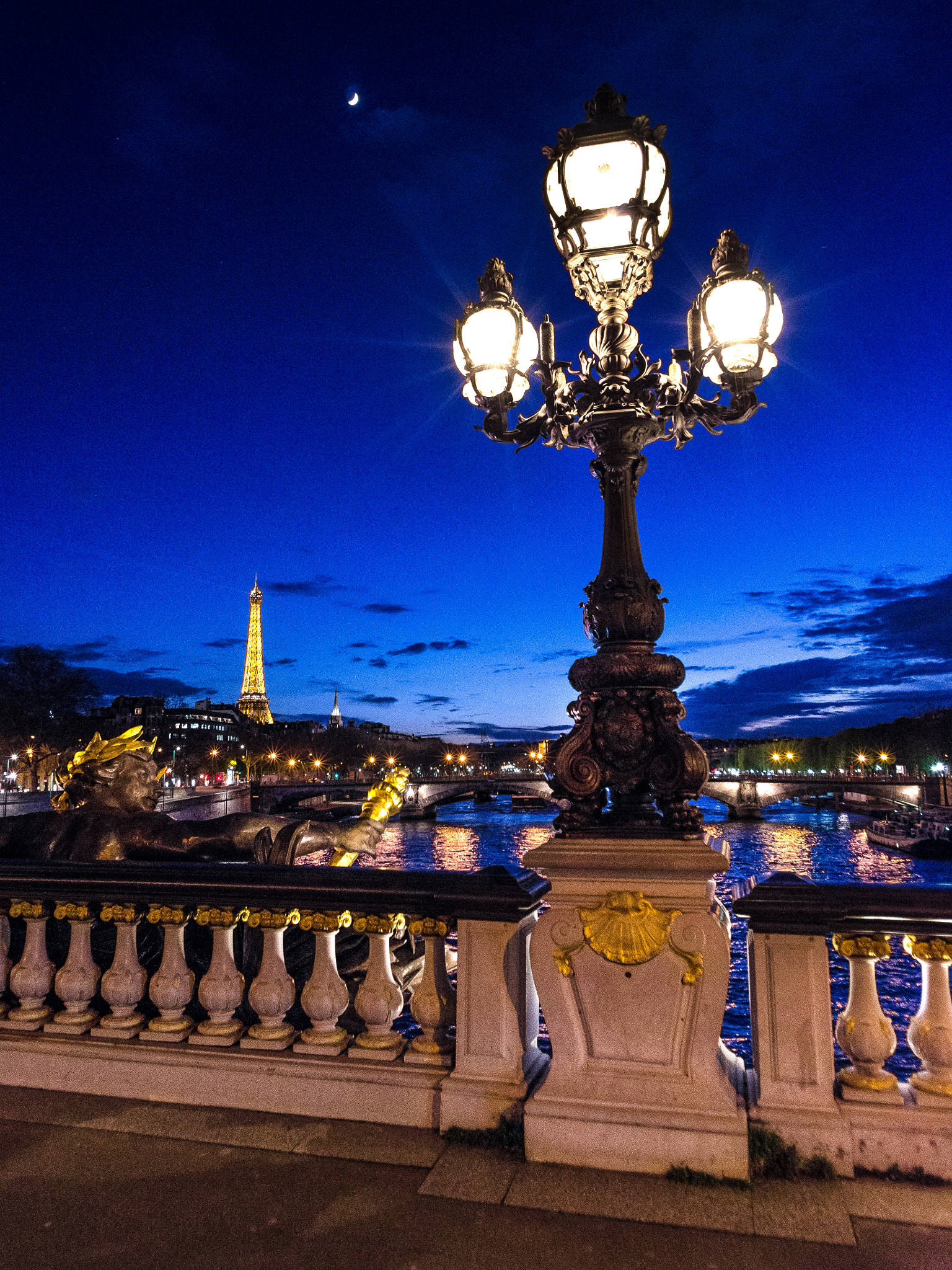 Pentax smc DA 15mm F4 ED AL Limited sample photo. Moon over paris photography