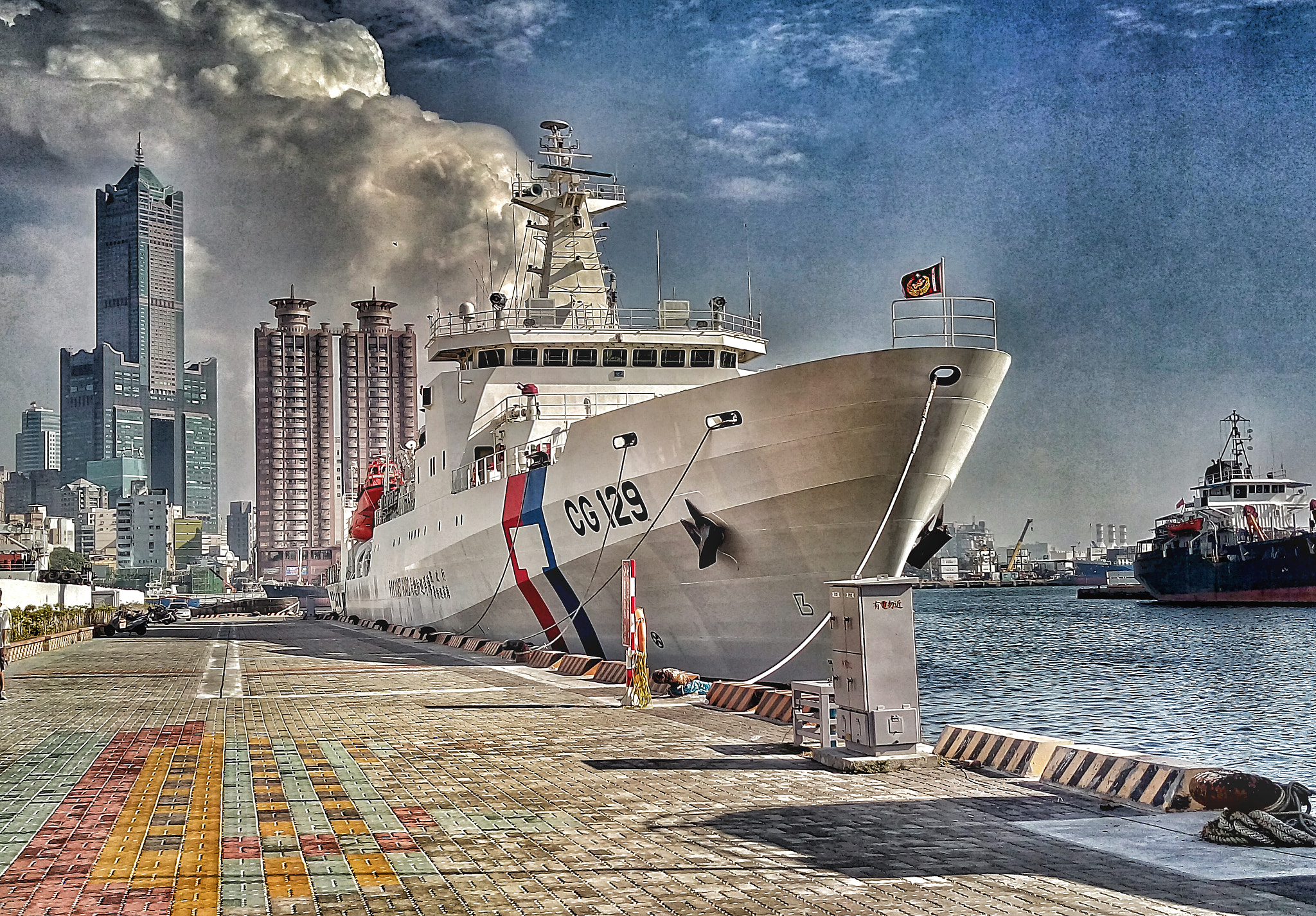 HTC ONE M9+ sample photo. Roc coast guard cg129 photography