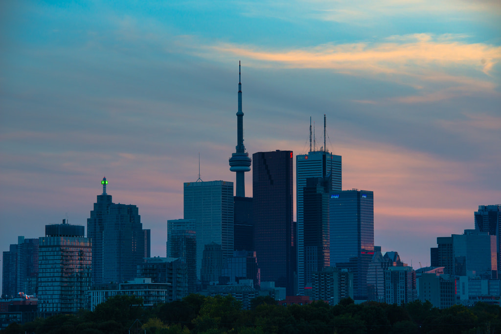 Sunset over Toronto skyline by Ev Tchebotarev on 500px.com