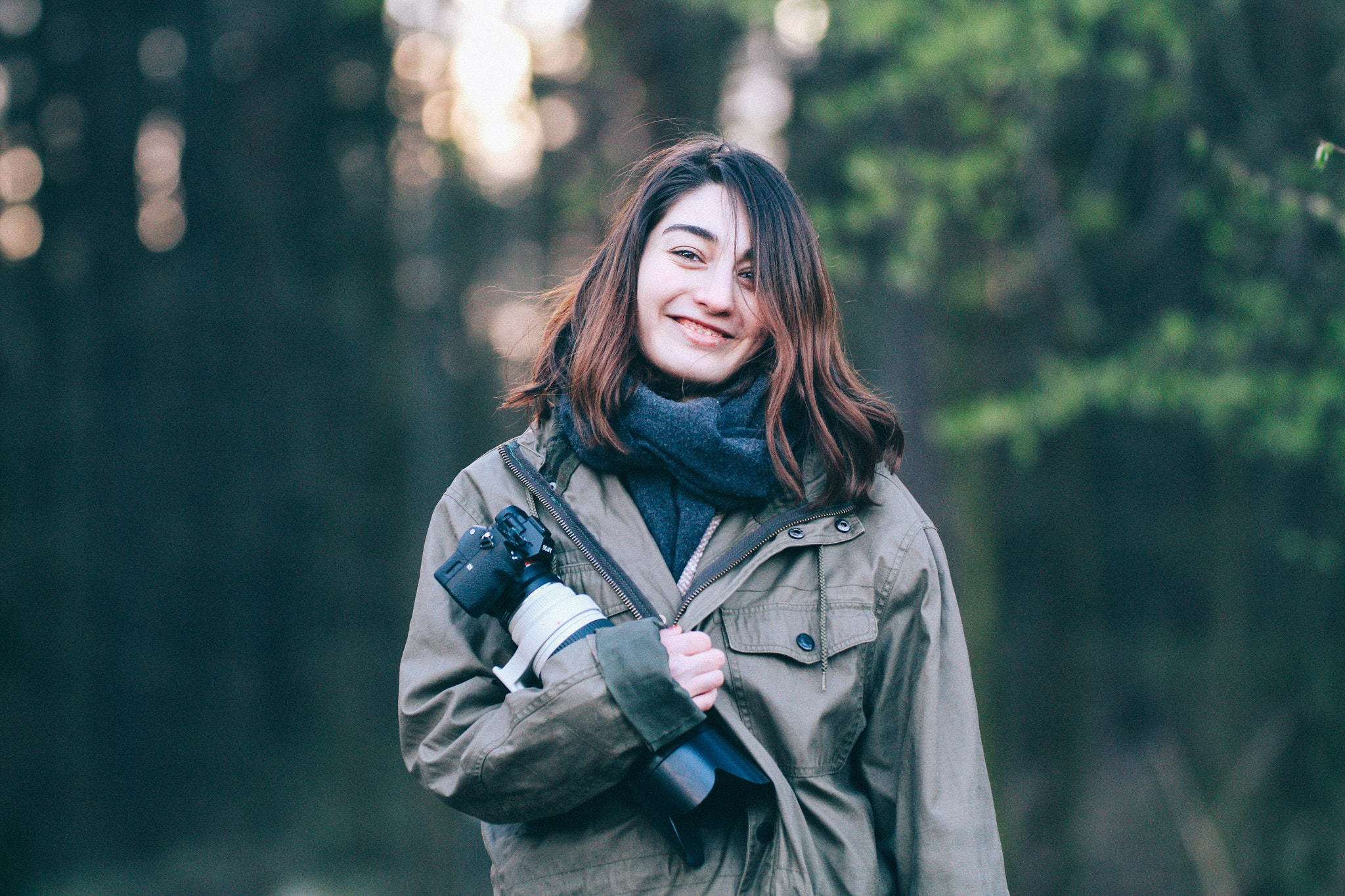 Canon EF 200mm F2.8L II USM sample photo. Happy girl photography
