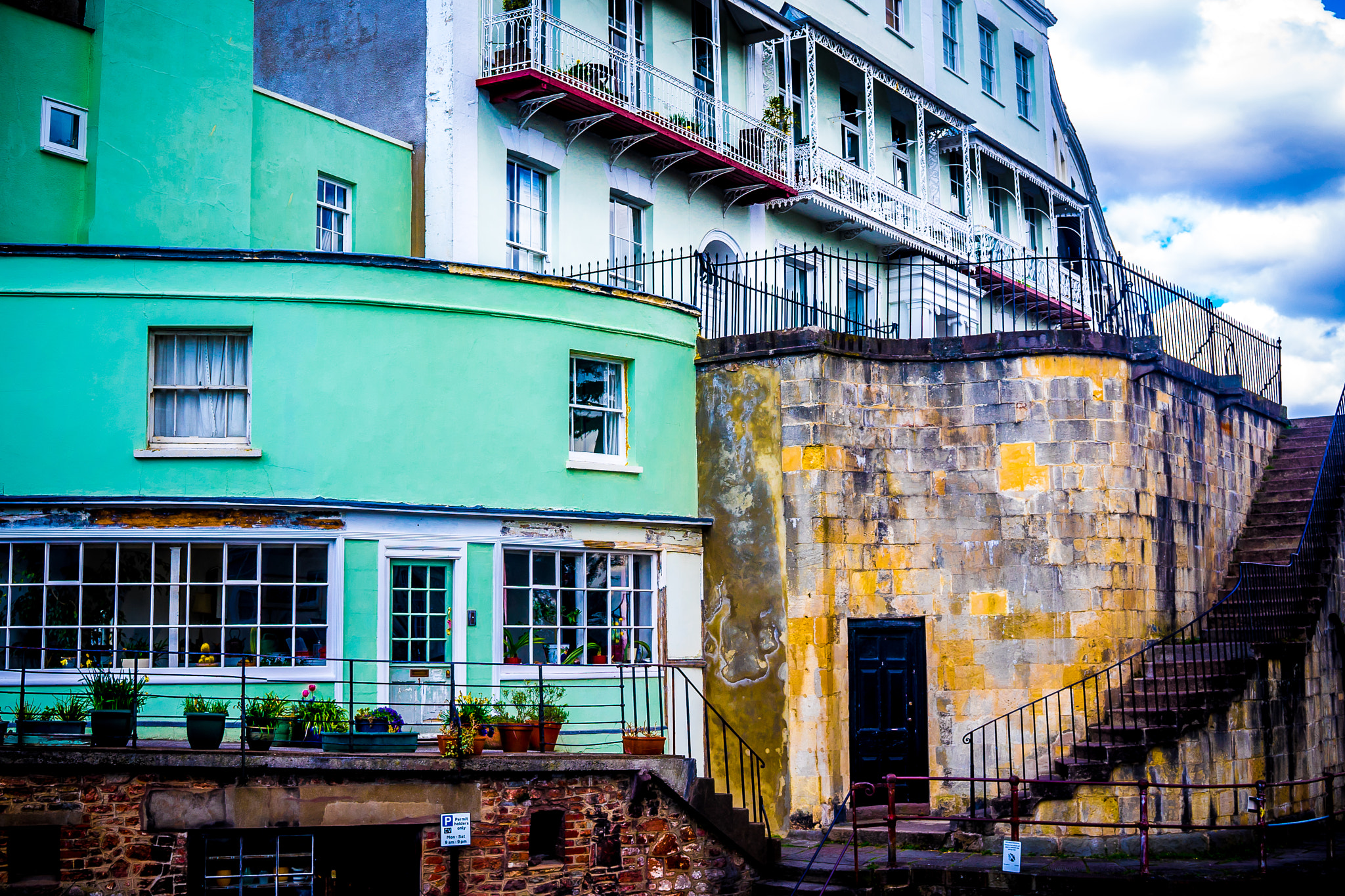 Sony a7 + Sigma 30mm F2.8 EX DN sample photo. Clifton houses in bristol photography