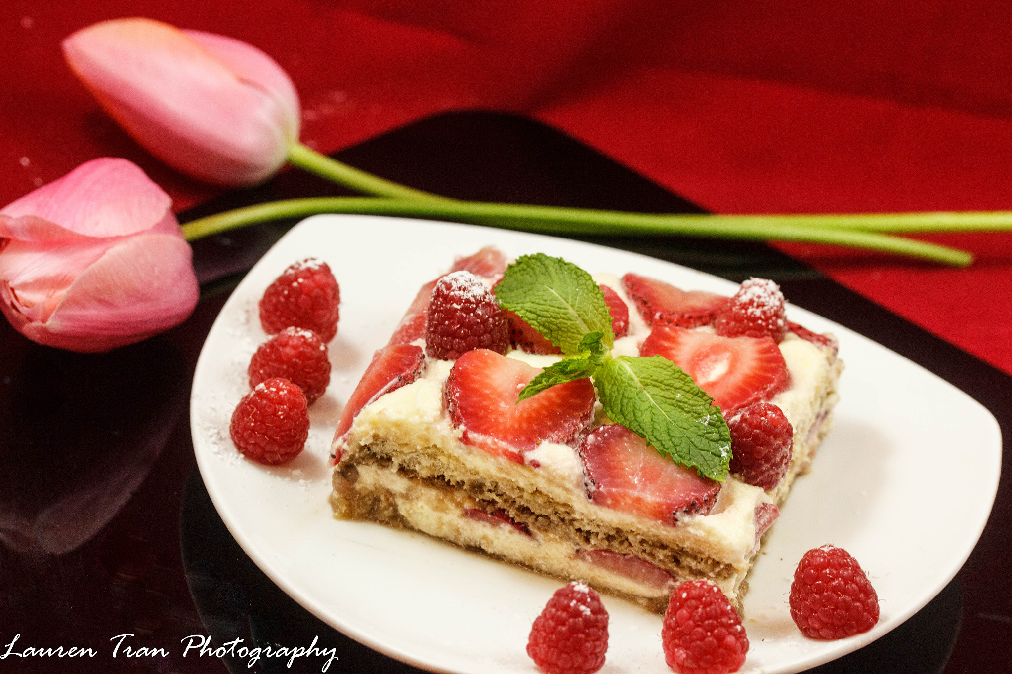 Canon EF-S 60mm F2.8 Macro USM sample photo. Berries tiramisu (1 of 2) photography