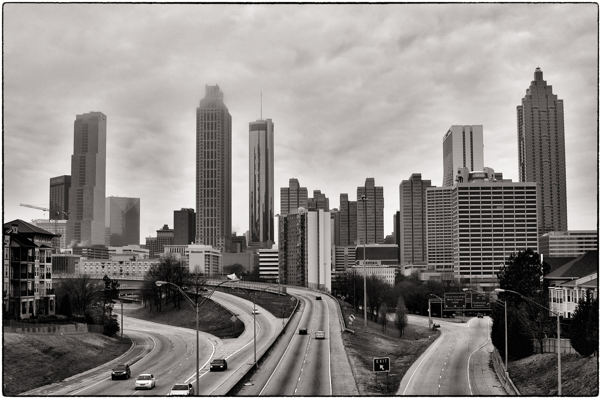 Nikon D70 sample photo. Atlanta skyline photography