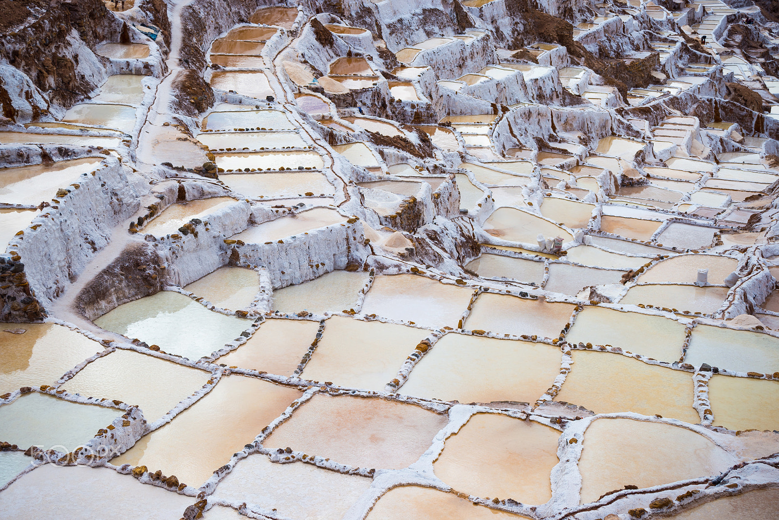 Nikon D610 + AF Zoom-Nikkor 28-70mm f/3.5-4.5D sample photo. Terraced salt basins on the peruvian andes photography