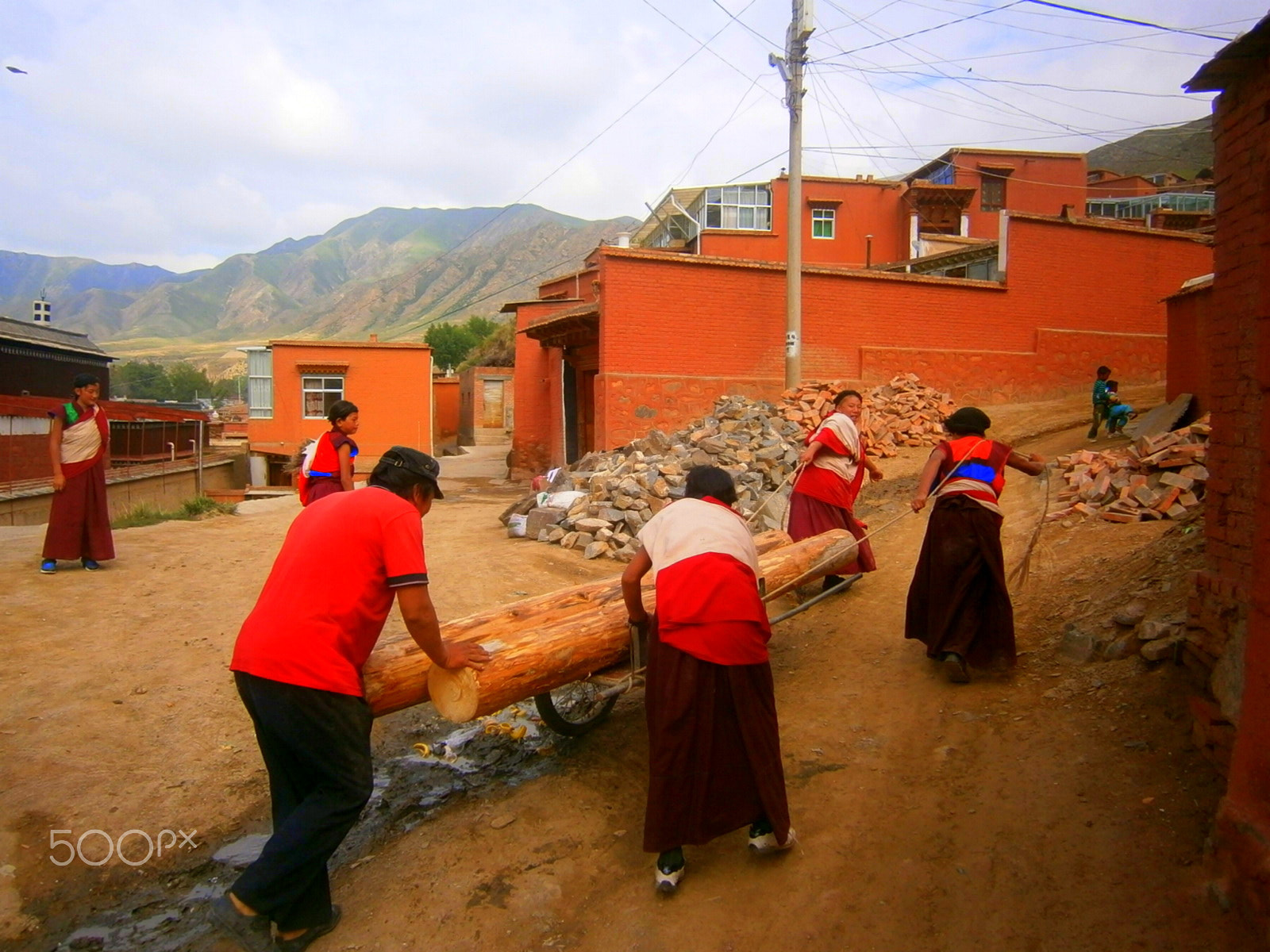 Olympus VG120,D705 sample photo. Tibetan china photography