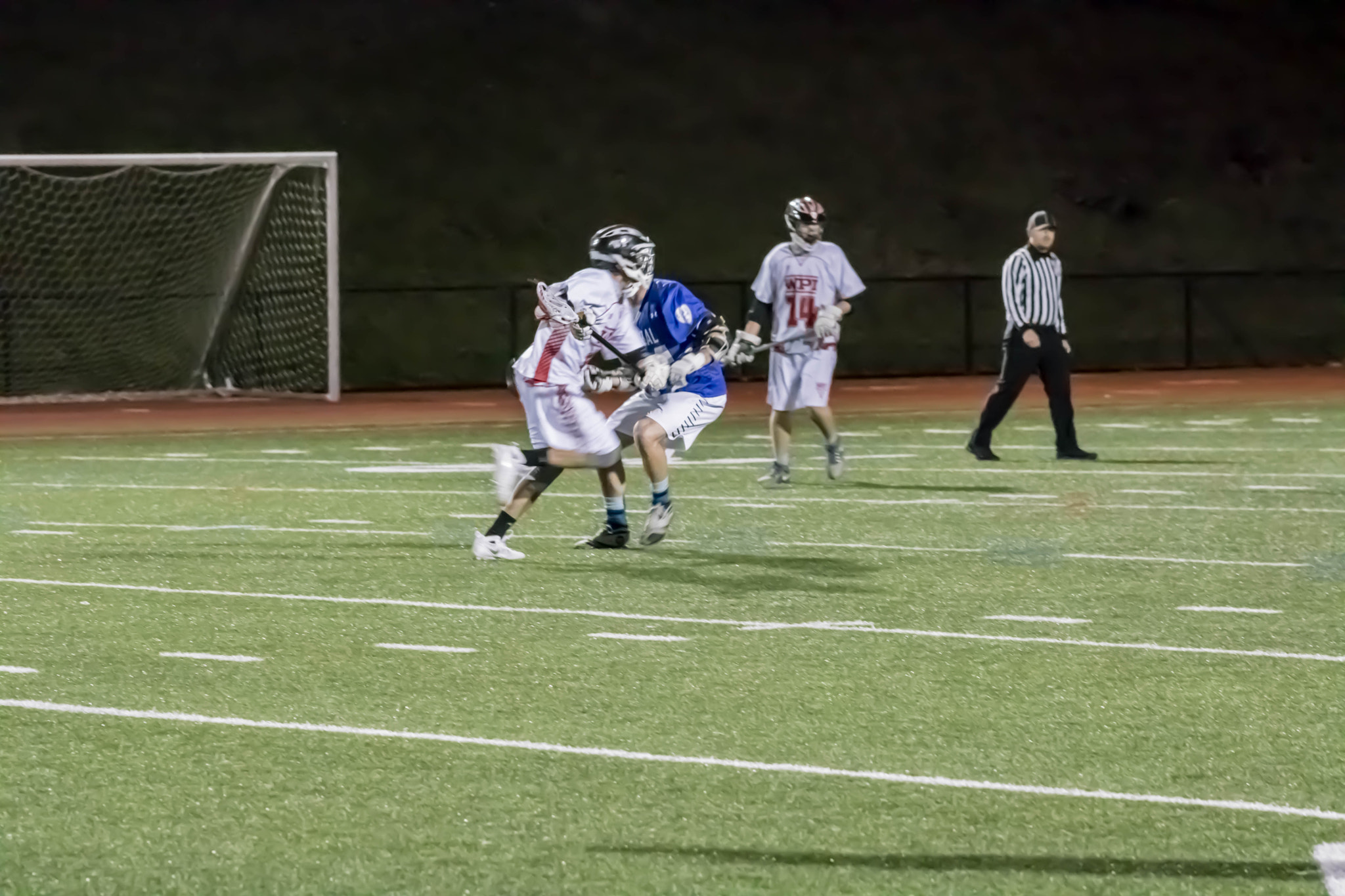 Canon EOS 750D (EOS Rebel T6i / EOS Kiss X8i) + EF75-300mm f/4-5.6 sample photo. Middie #8 ajay dodges a defender for a goal photography