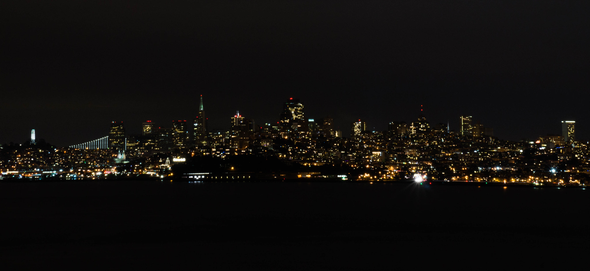 Sony Alpha a3000 sample photo. San francisco at night photography