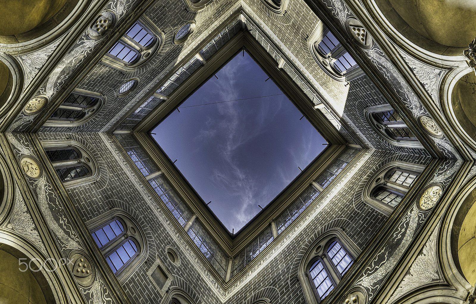 Nikon D3X sample photo. The courtyard photography