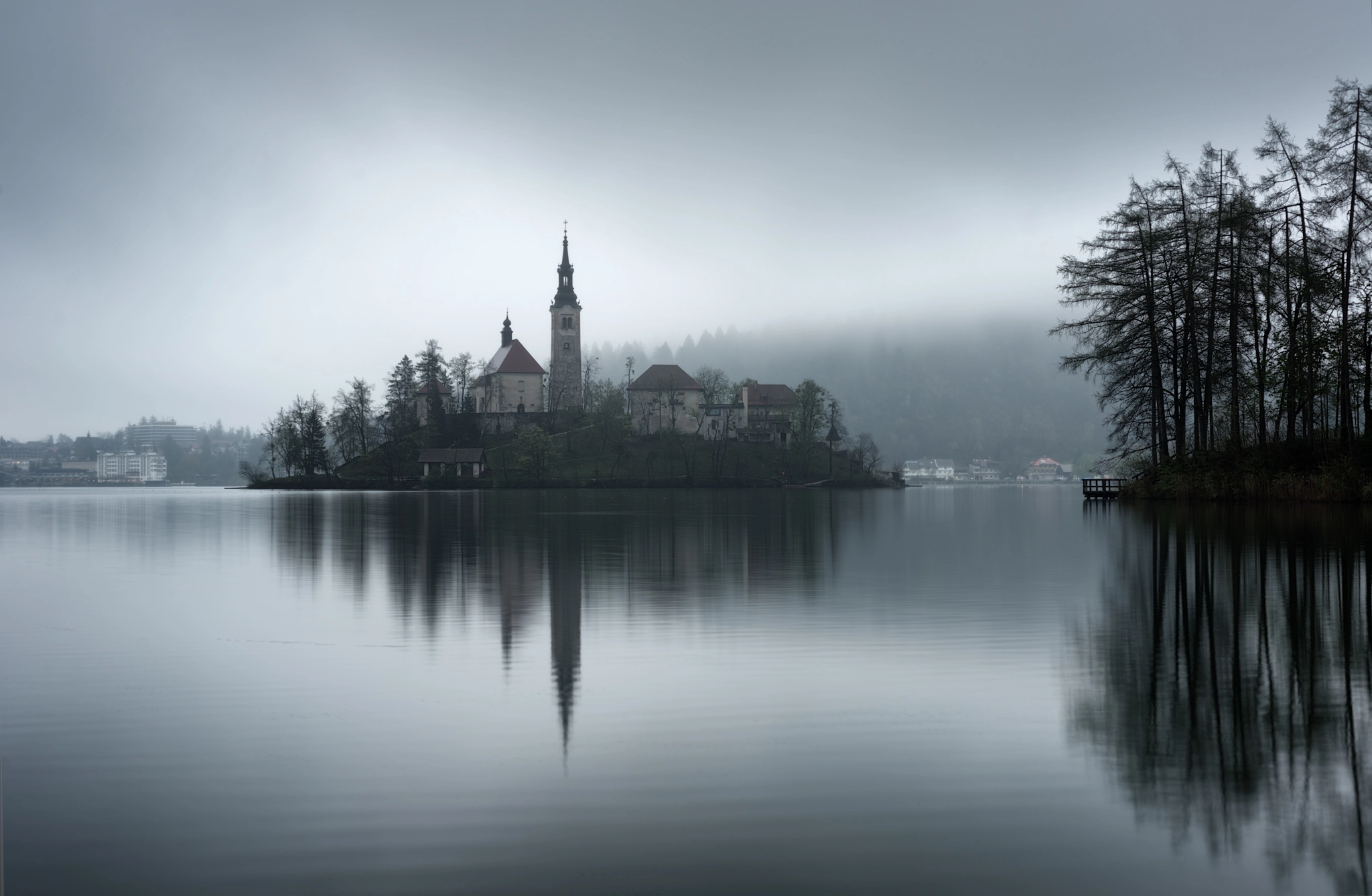 Nikon D610 + Nikon AF Micro-Nikkor 60mm F2.8D sample photo. Moody lake photography