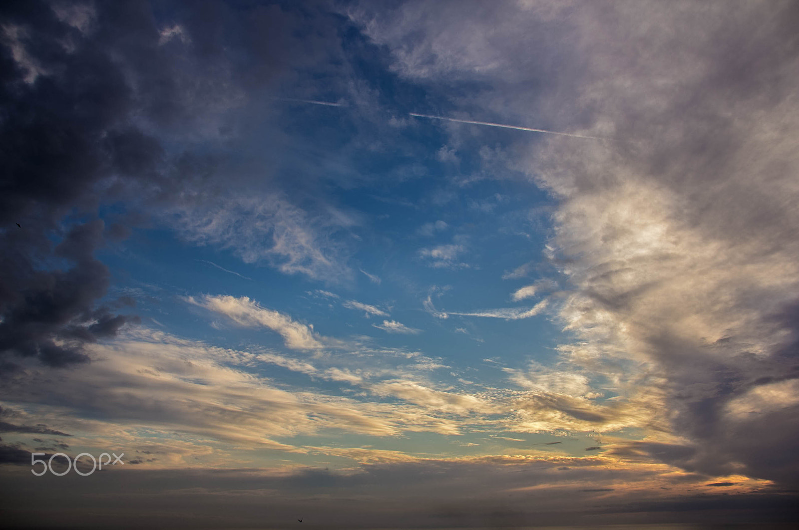 Canon EF 75-300mm F4.0-5.6 IS USM sample photo. Sky at sunset photography