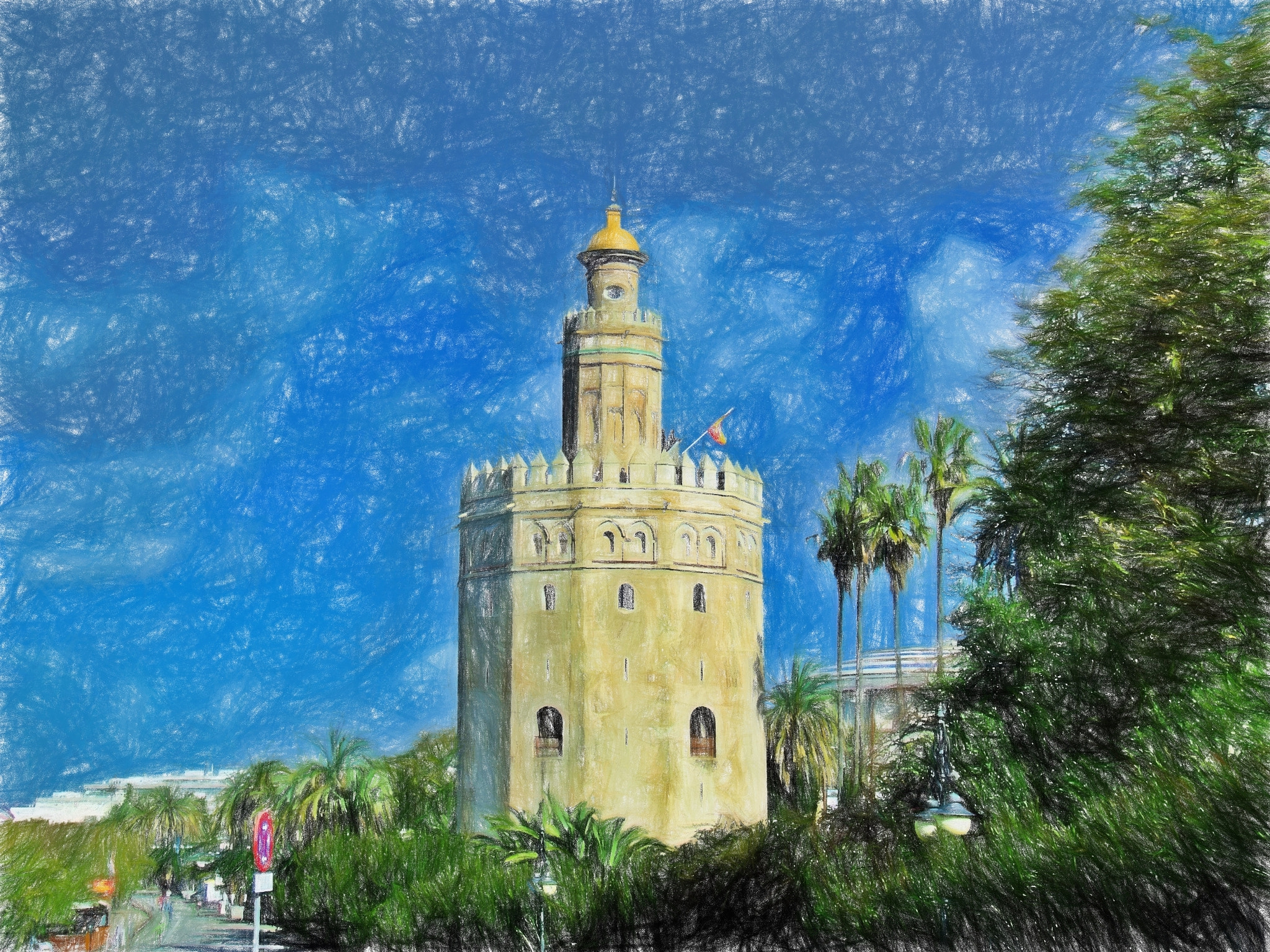 Fujifilm FinePix S5200 sample photo. Painting series: seviile photography