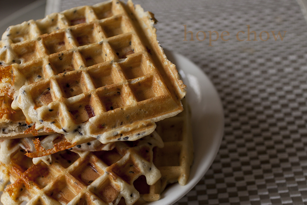 Sigma 30mm F1.4 EX DC HSM sample photo. Black sesame waffles photography