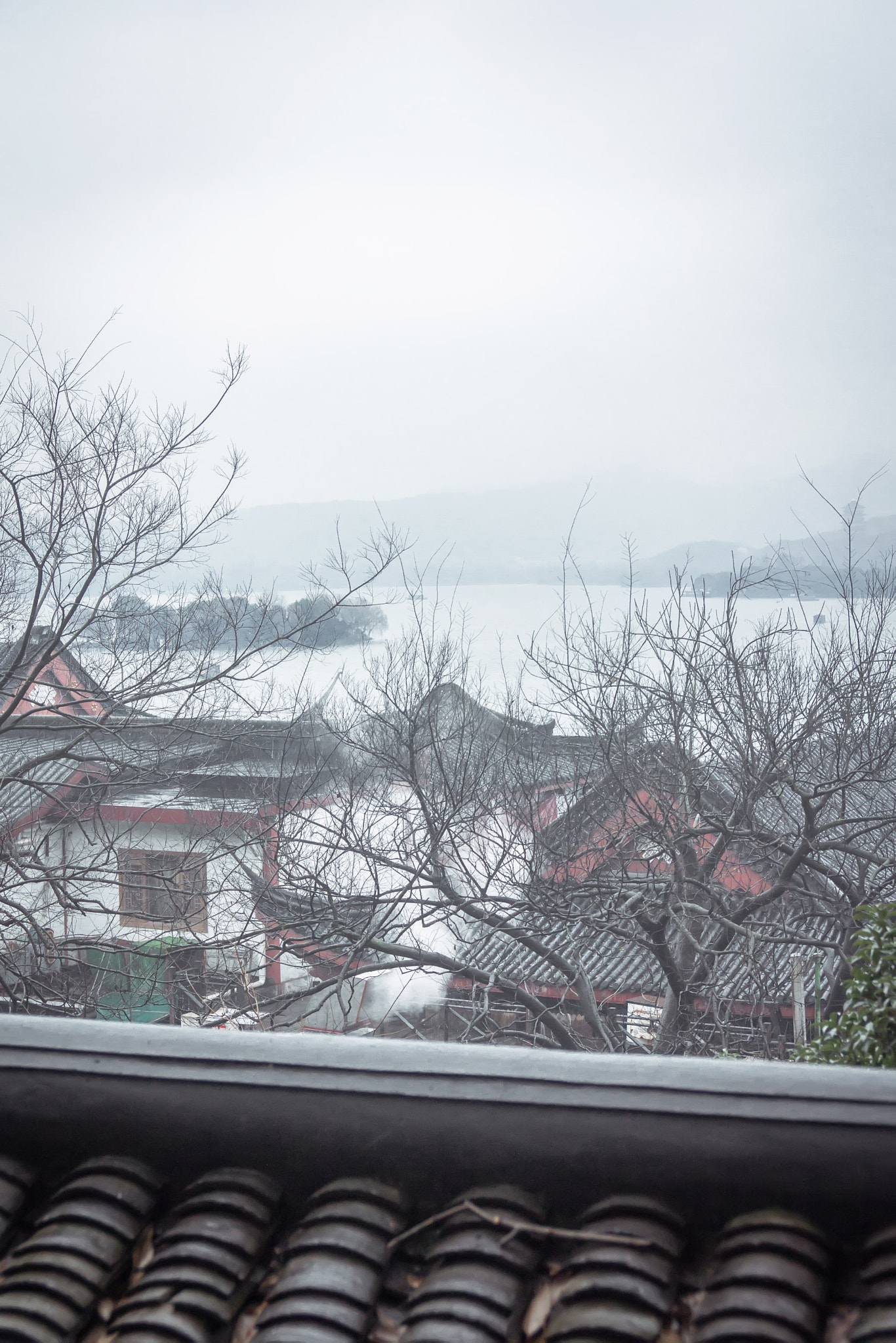 Sony Alpha NEX-7 + Sony Vario-Tessar T* E 16-70mm F4 ZA OSS sample photo. West lake in the rain photography