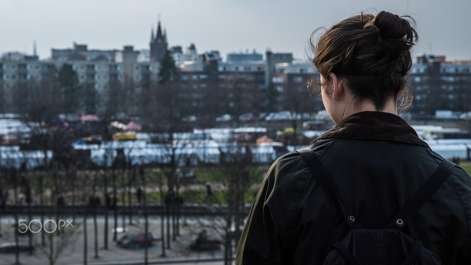 Sony a7S sample photo. Mauerpark skyline. photography