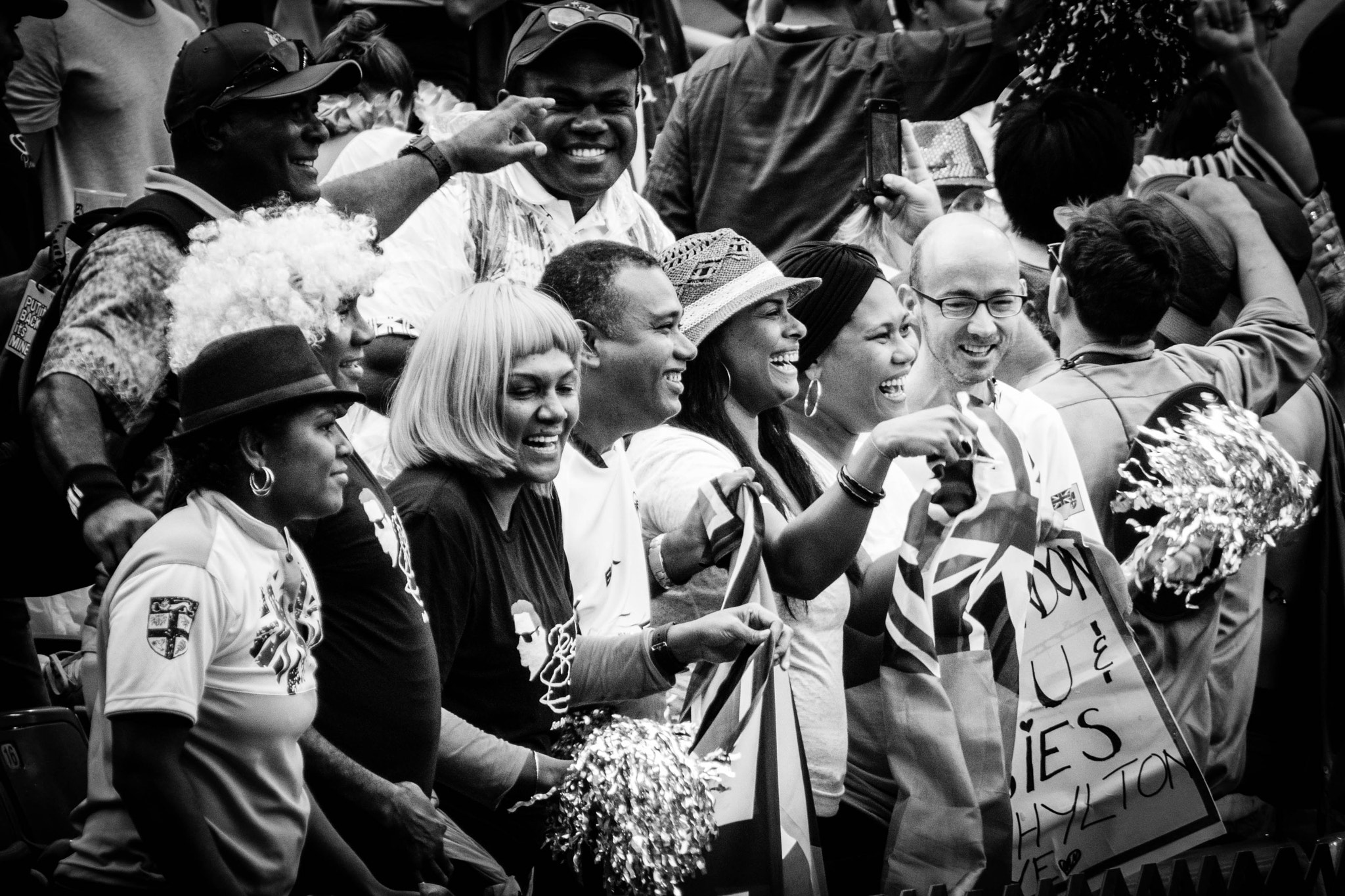 Panasonic Lumix G Vario 45-200mm F4-5.6 OIS sample photo. Fans at the sevens photography