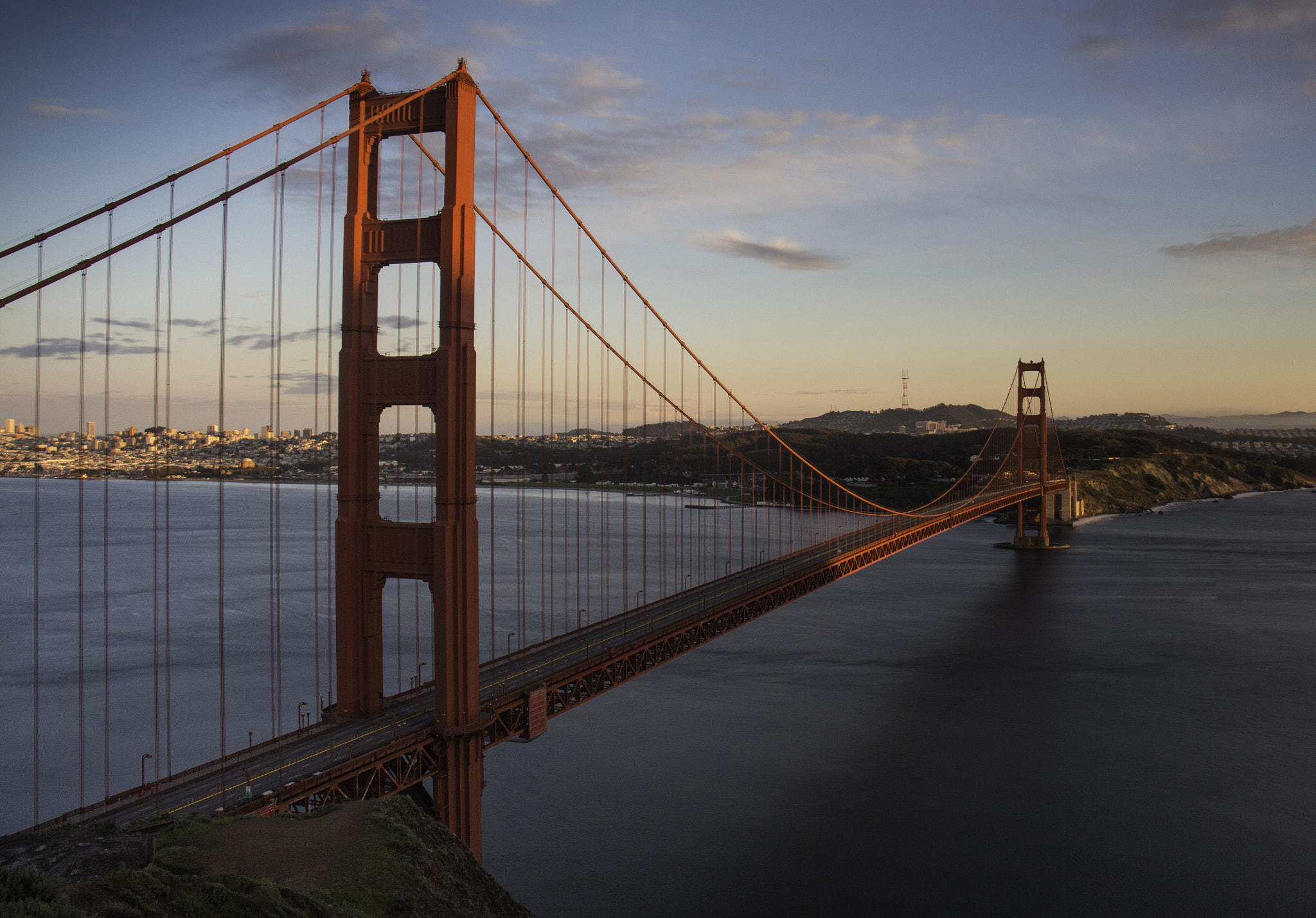 Canon EF-S 18-135mm F3.5-5.6 IS STM sample photo. Long exposure of golden gate bridge photography