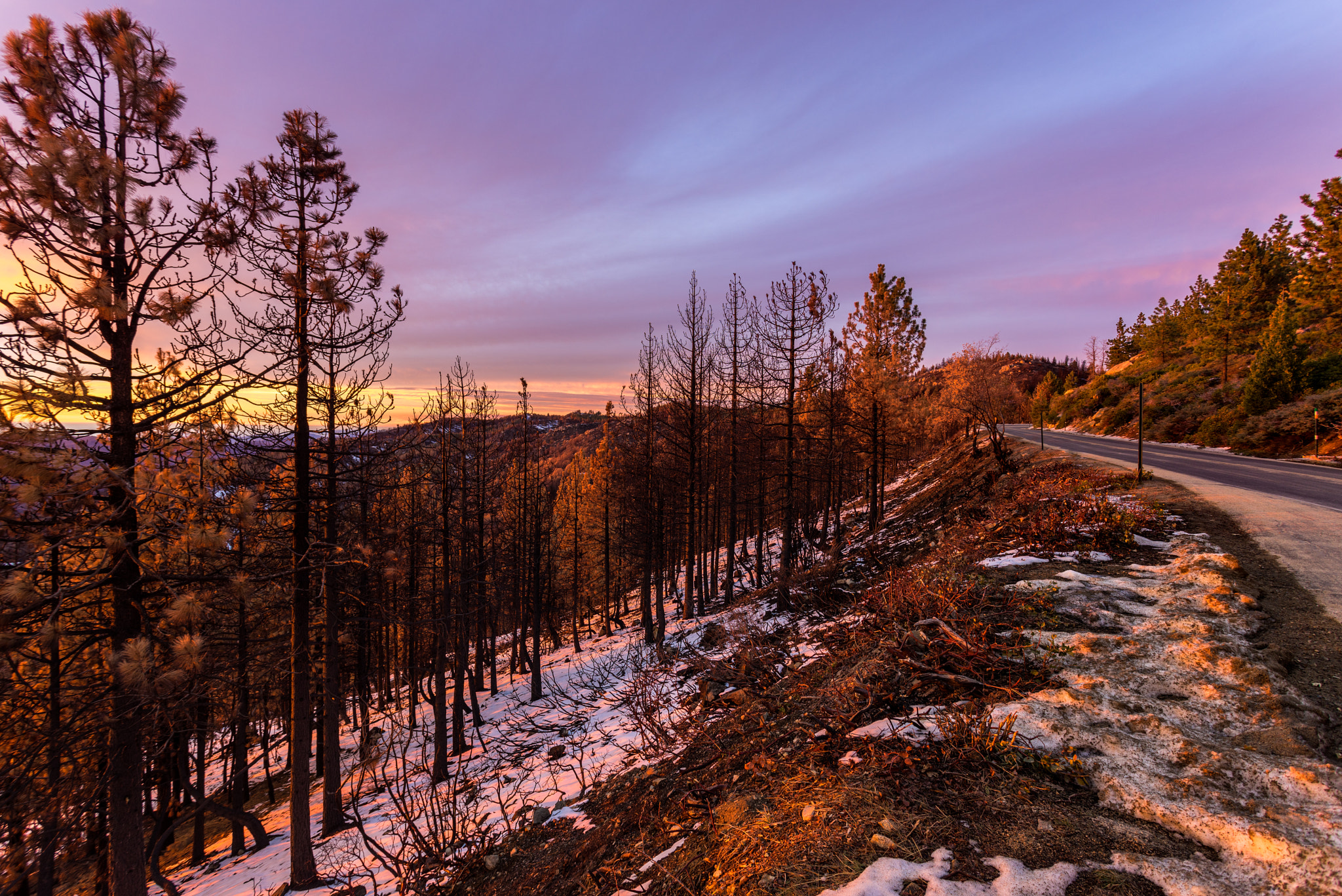 Sony a7R + Canon EF 17-40mm F4L USM sample photo. Kings canyon sunset photography