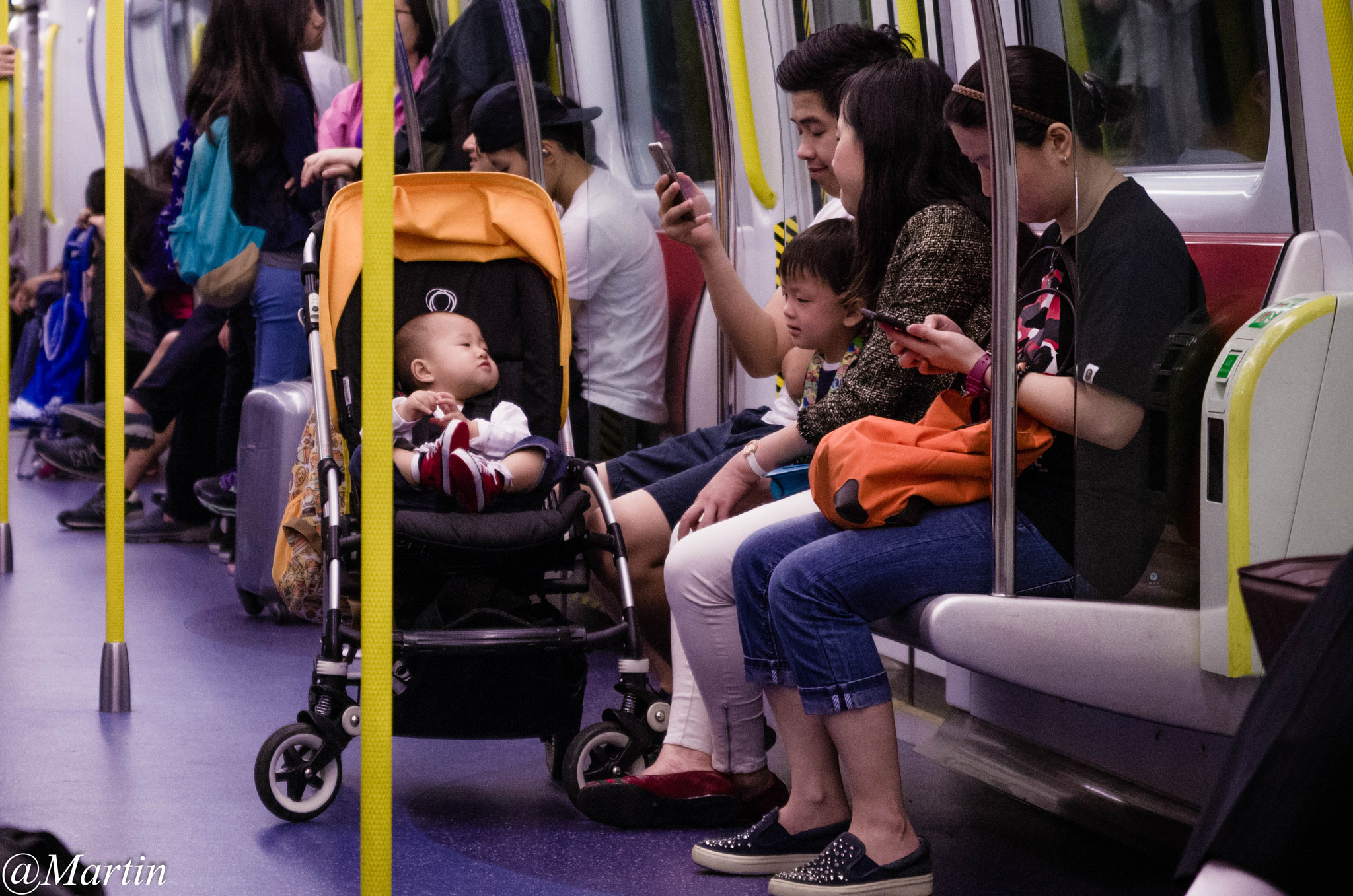 Pentax K-5 II + Sigma 17-70mm F2.8-4 DC Macro OS HSM sample photo. Baby in subway photography