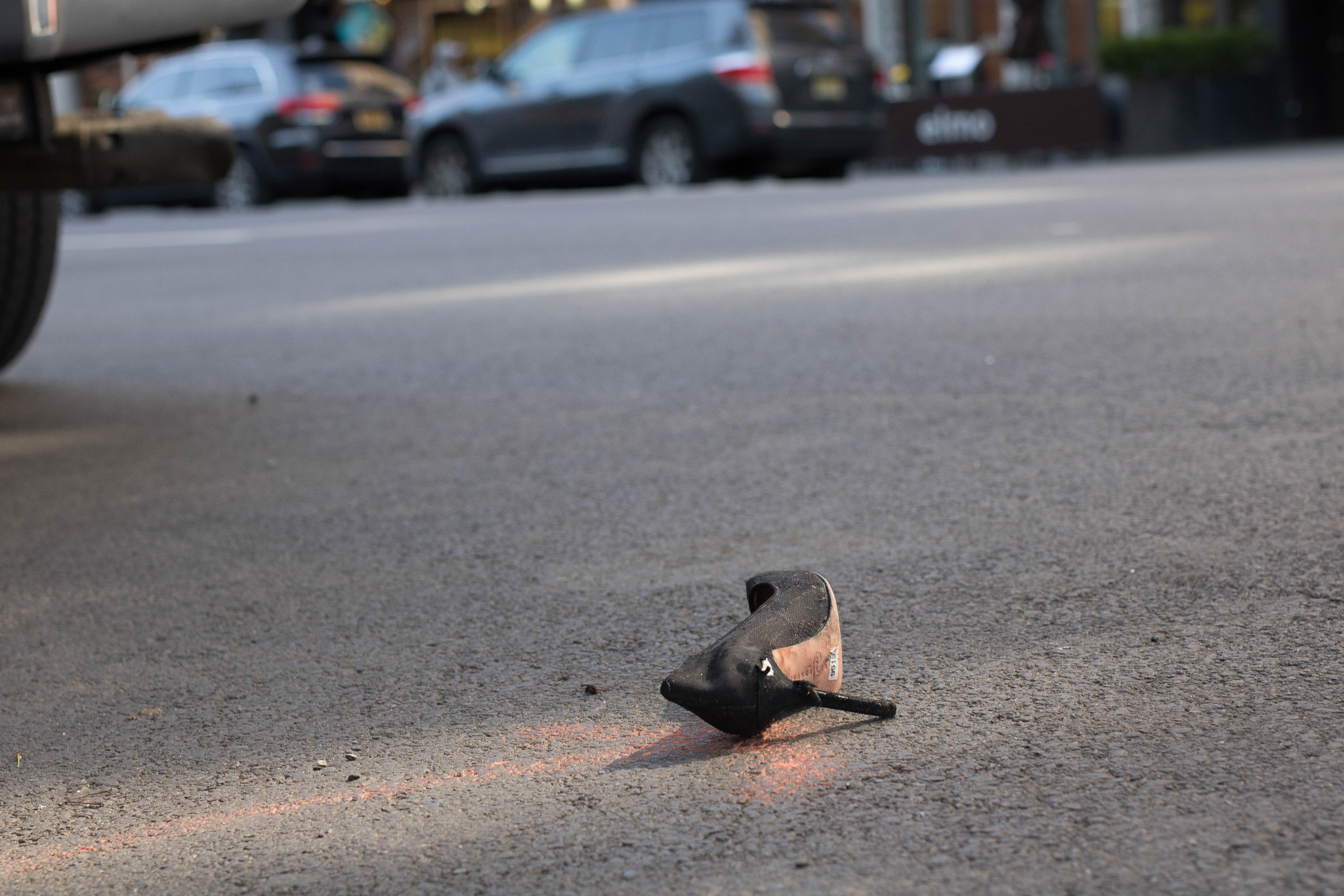 Sigma 50mm F1.4 EX DG HSM sample photo. High heel left behind photography
