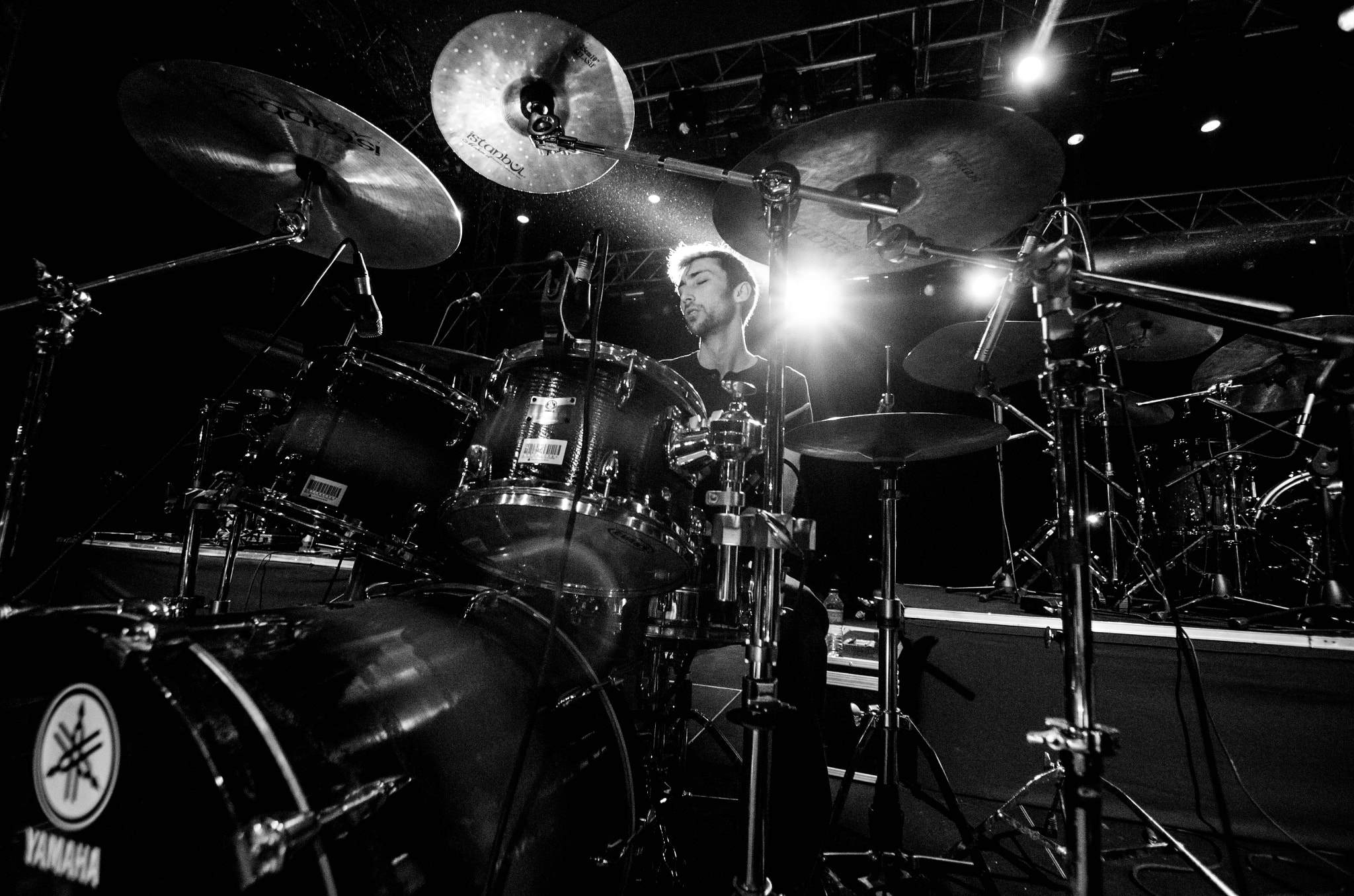 Pentax K-5 II sample photo. Concert: drummer photography