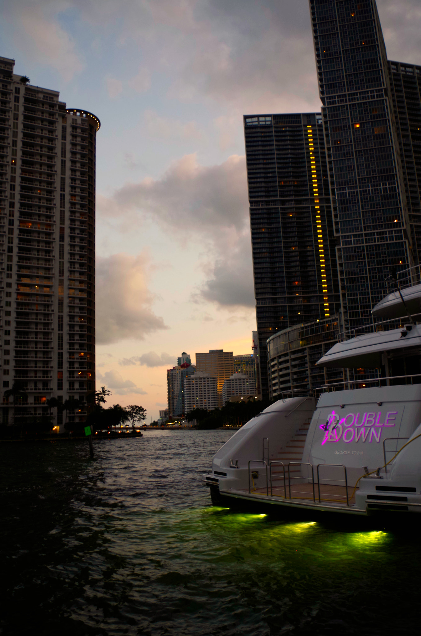 Pentax K-50 sample photo. Miami downtown sunset photography