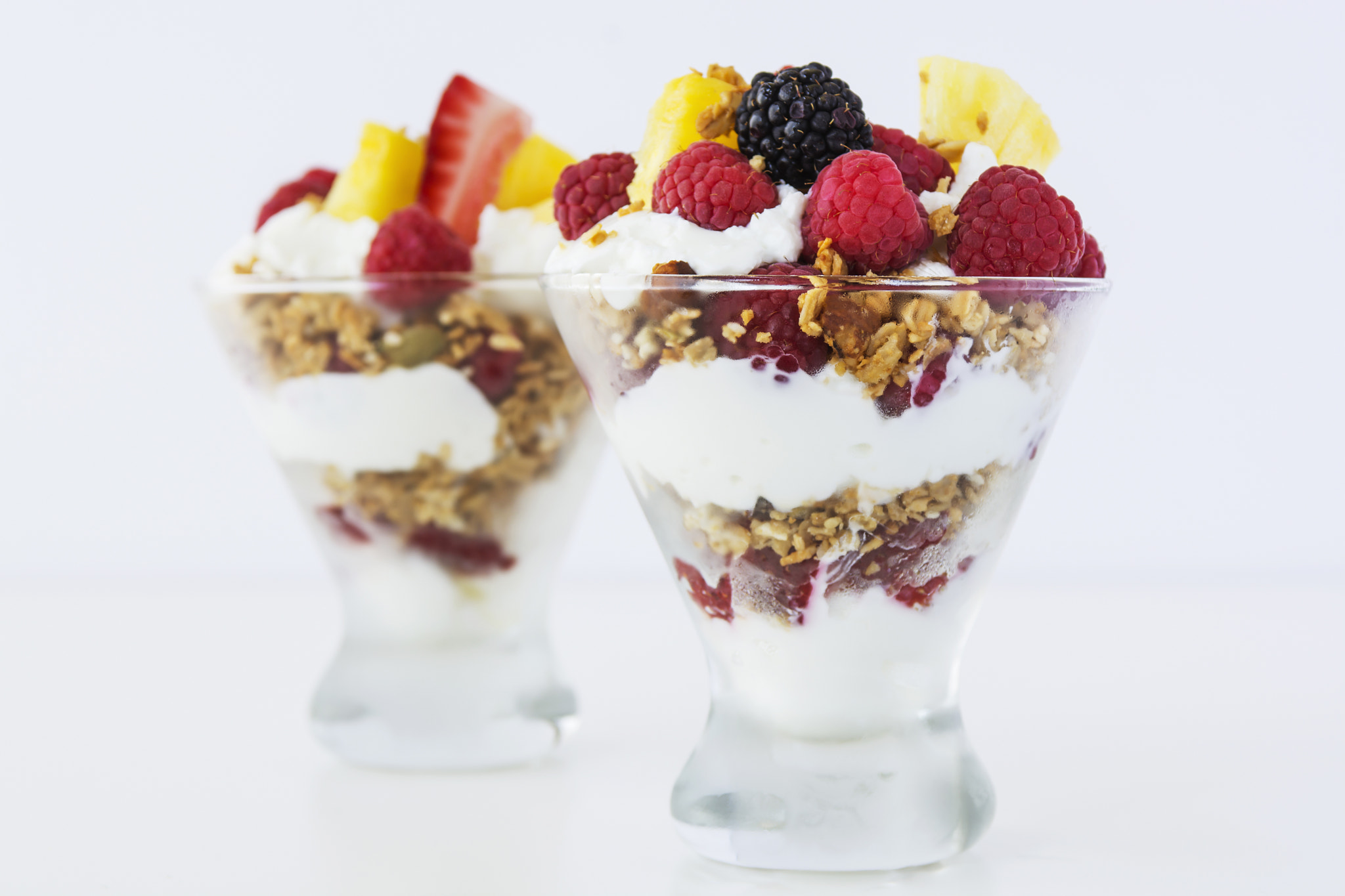 Nikon AF-S Nikkor 28-70mm F2.8 ED-IF sample photo. Healthy fruit and yogurt breakfast photography