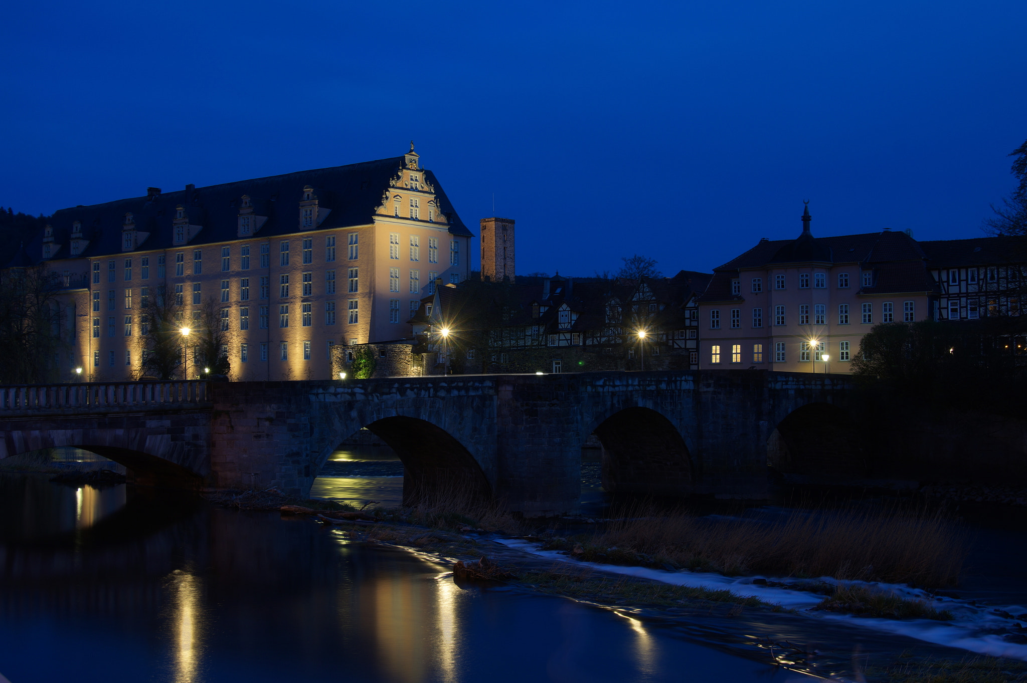 Minolta AF 28-105mm F3.5-4.5 [New] sample photo. Castle at twilight hour photography