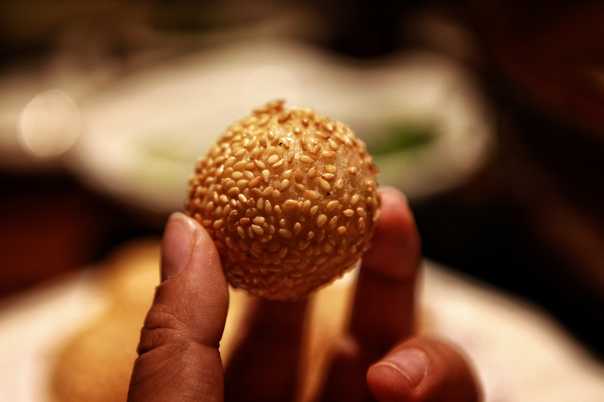 Canon EF 24-70mm F2.8L USM sample photo. Matuan：fried glutinous rice balls with sesame！ photography