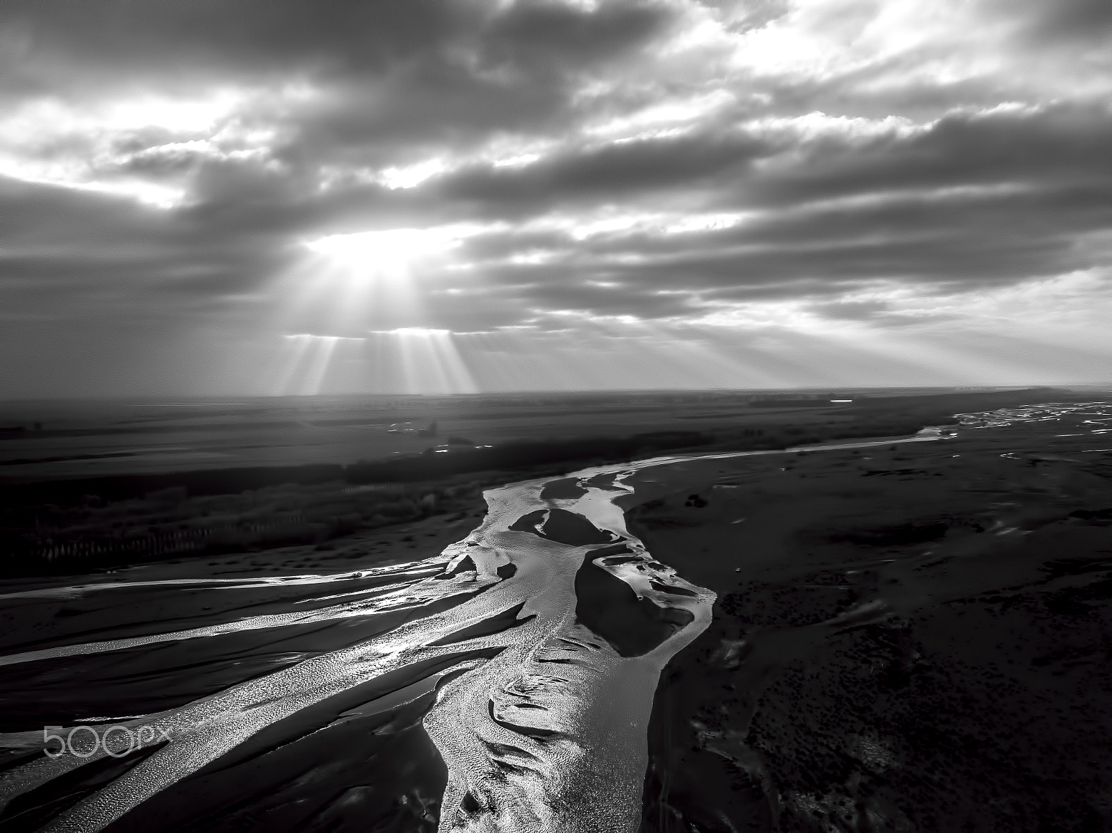 DJI FC550 + LEICA DG SUMMILUX 15/F1.7 sample photo. Braided river at sunrise photography