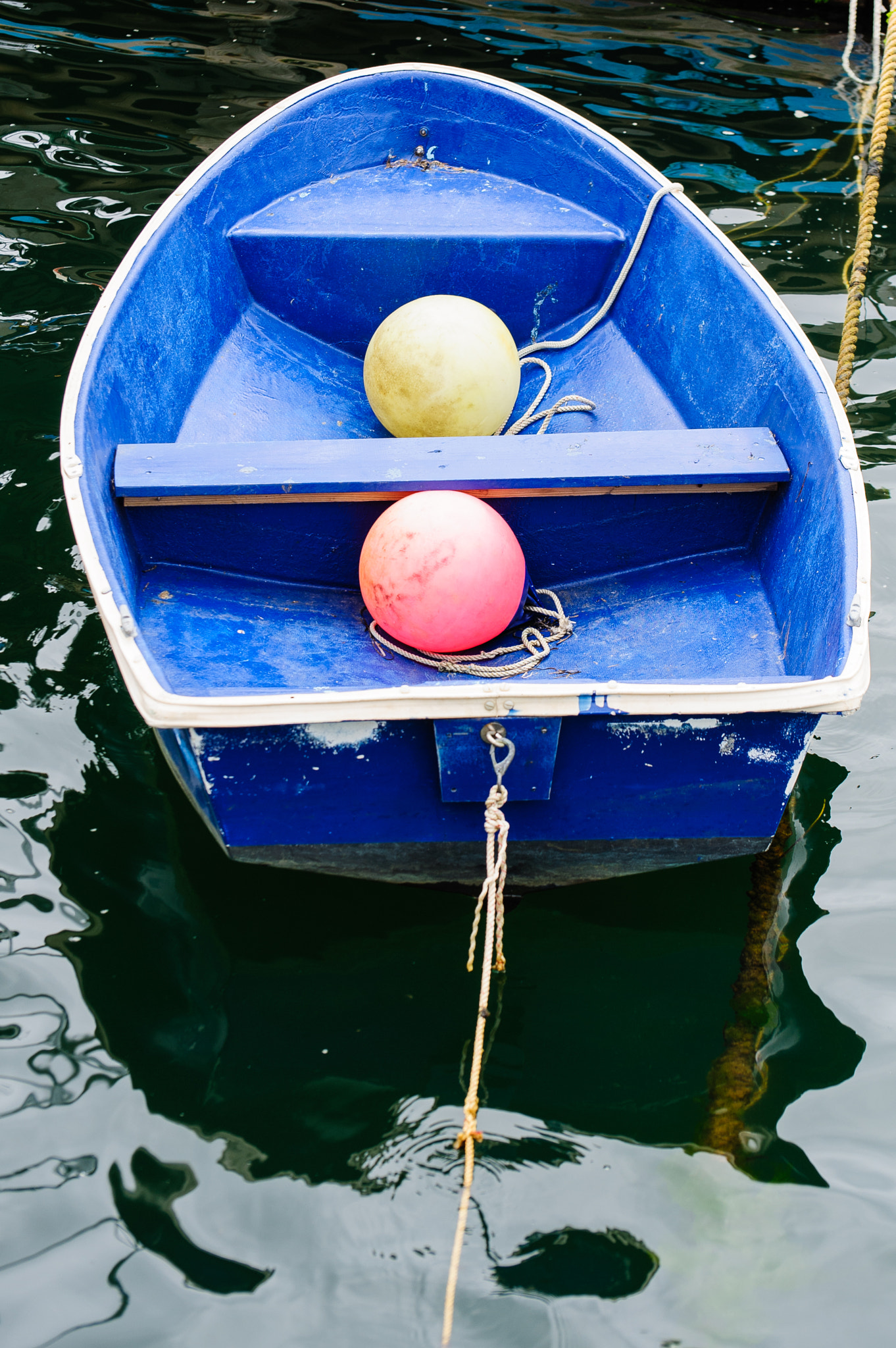 Nikon D3 sample photo. Blue dinghy photography