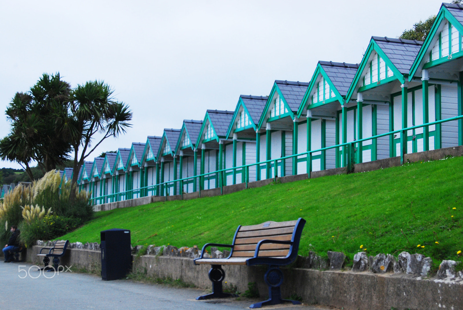 Nikon D40X sample photo. Beach huts photography