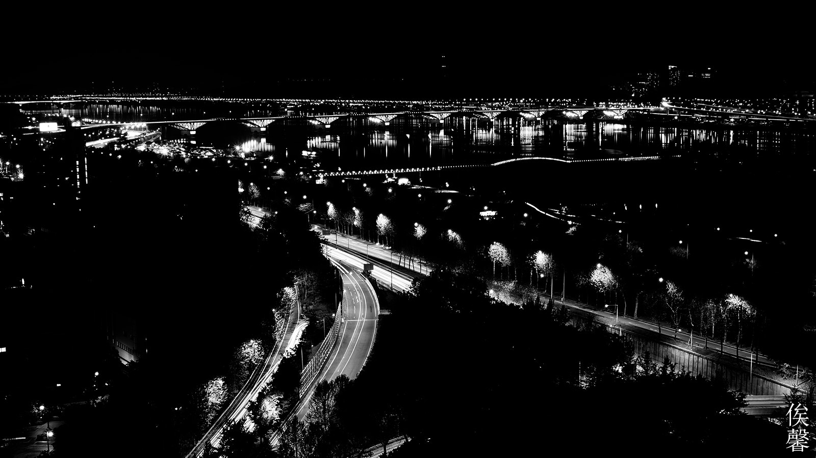 Sony SLT-A58 + Sony DT 30mm F2.8 Macro SAM sample photo. Dark scape - korea river photography